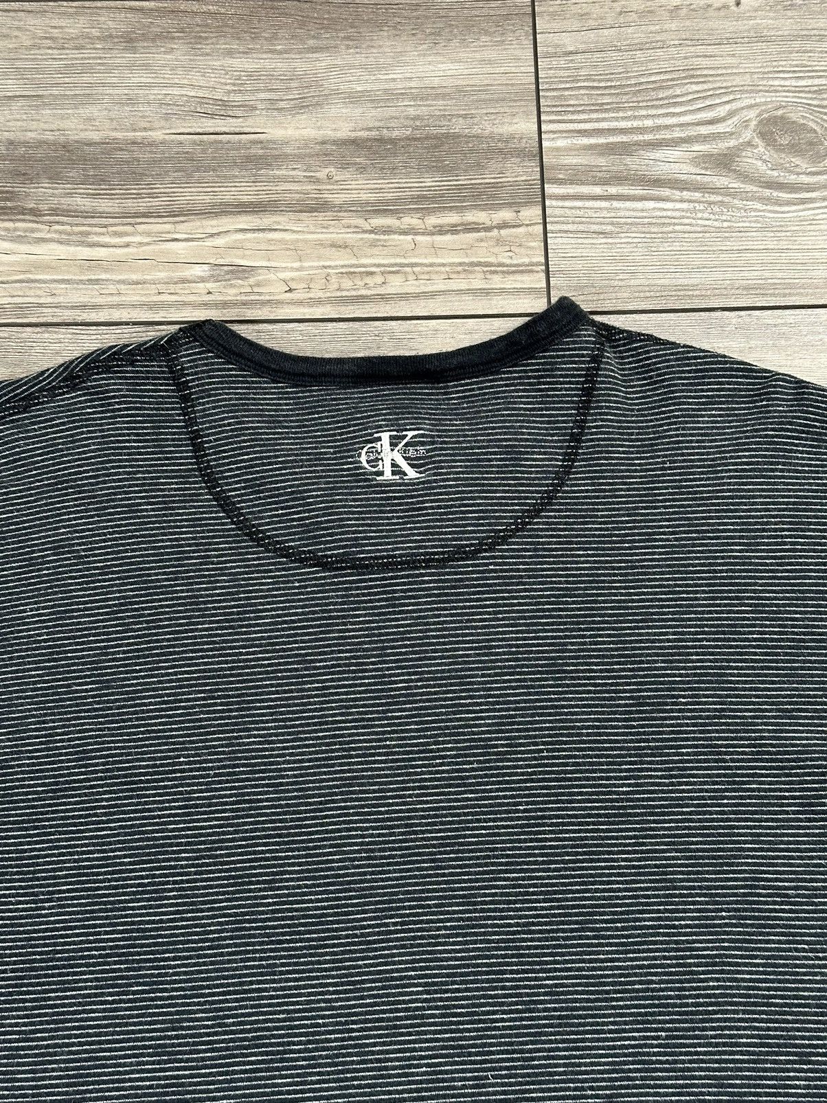 Calvin Klein × Vintage Y2K Calvin Klein Striped Longsleeve Size US L / EU 52-54 / 3 - 4 Thumbnail