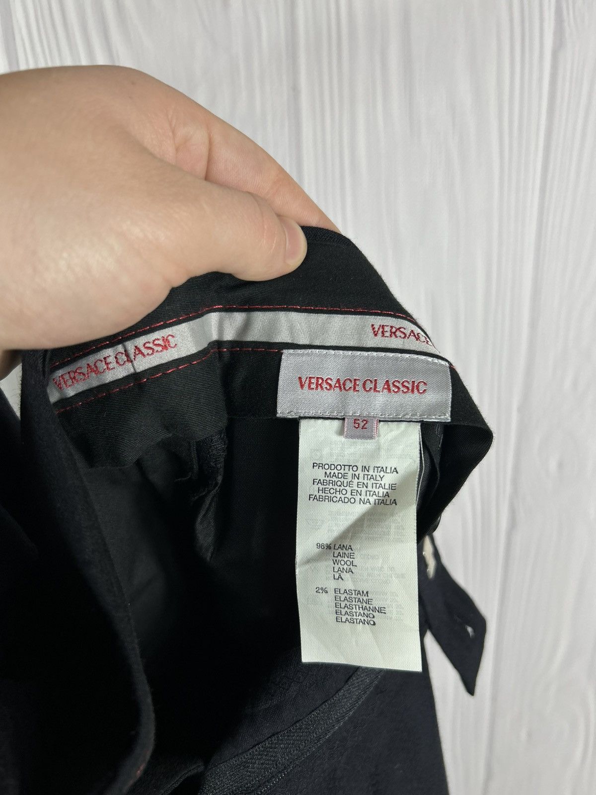 Versace Versace Classic Wool Pants Trouses Size 52 Made In Italy Size 52R - 11 Thumbnail