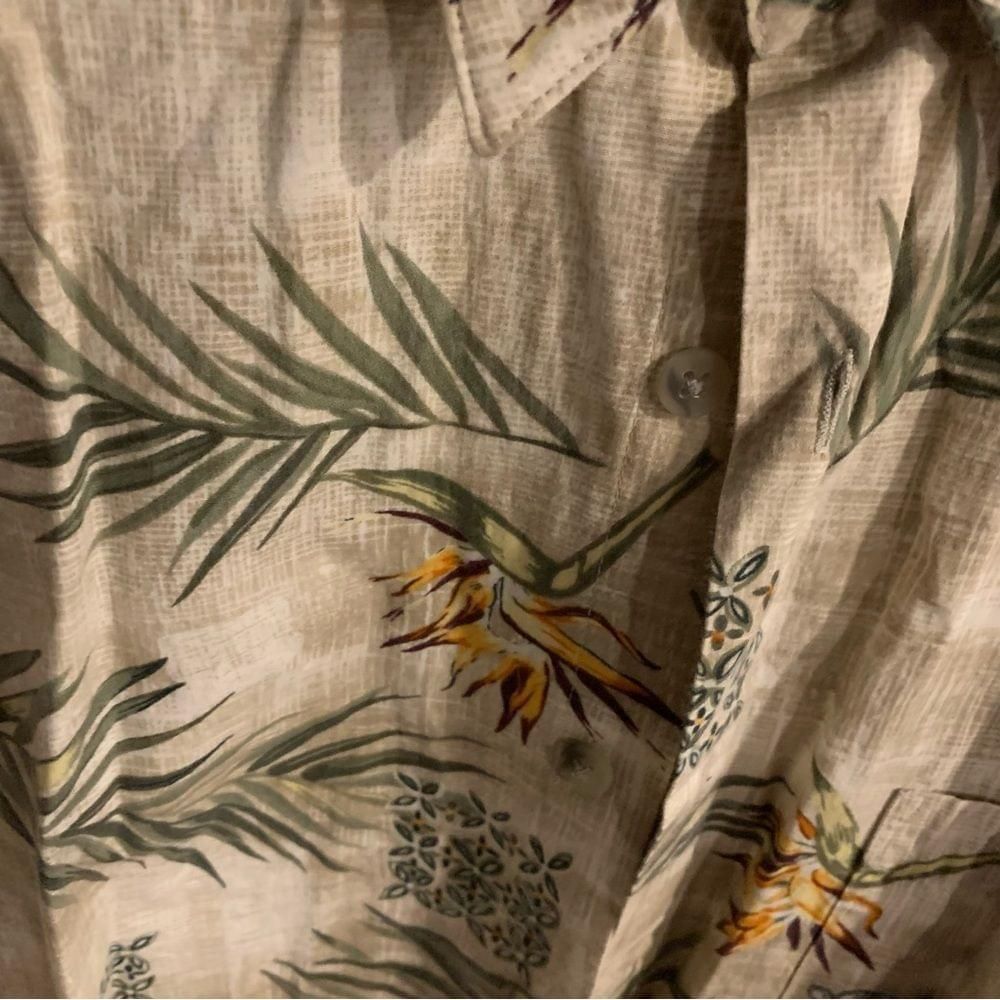 Pierre Cardin Men’s Pierre Cardin Hawaiian Button Down Shirt Size US L / EU 52-54 / 3 - 4 Thumbnail