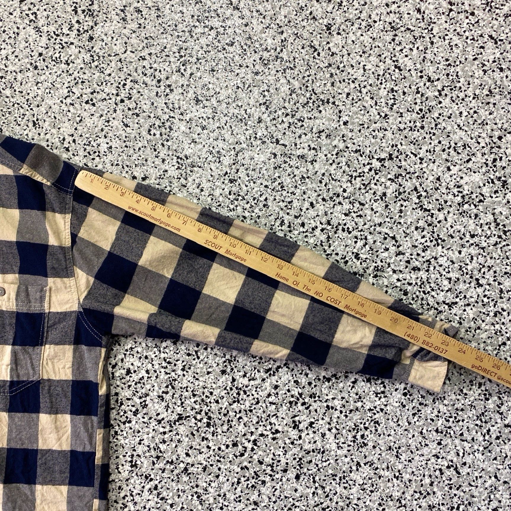Levi's VINTAGE Levis Shirt 90s Plaid Button-Up Cotton Flannel Mens Large Blue Size US L / EU 52-54 / 3 - 4 Thumbnail