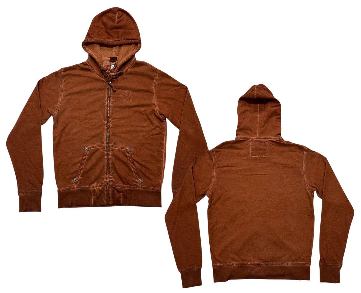 True Religion 2000s TRUE RELIGION BIG T-ZIP HOODIE RARE COLOUR Size US M / EU 48-50 / 2 - 1 Thumbnail