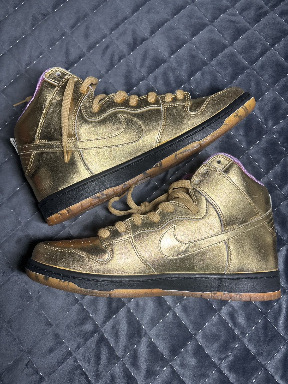 Nike SB NIKE SB DUNK HIGH QS (Trumpet) x HUMIDITY 2018 Size US 11 / EU 44 - 6 Thumbnail