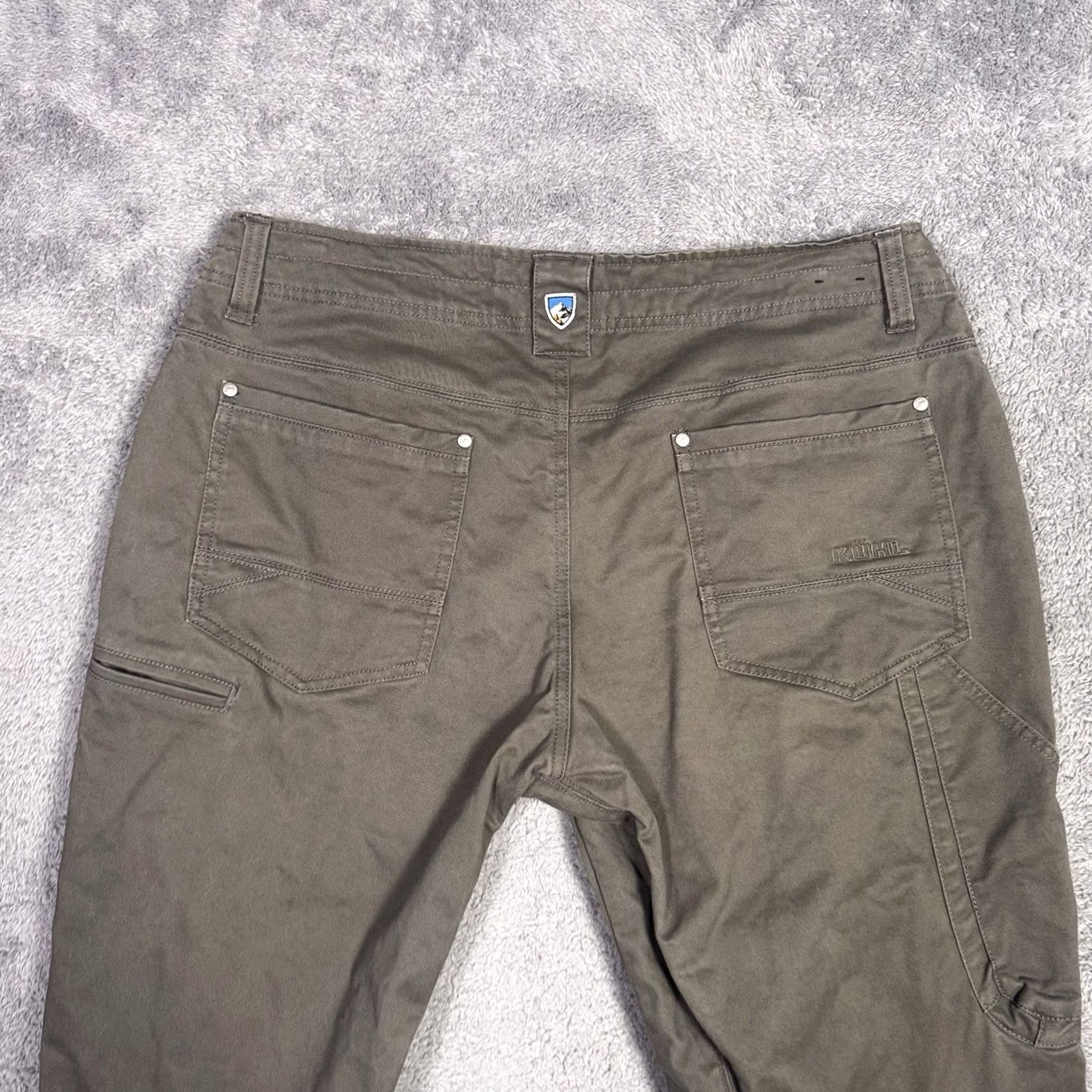 Vintage Kuhl Rebel Pants Mens 36x32 Workwear Carpenter Canvas 5-Pocket Regular Gray Vintage Patina Dye 5139 Size US 36 / EU 52 - 4 Thumbnail