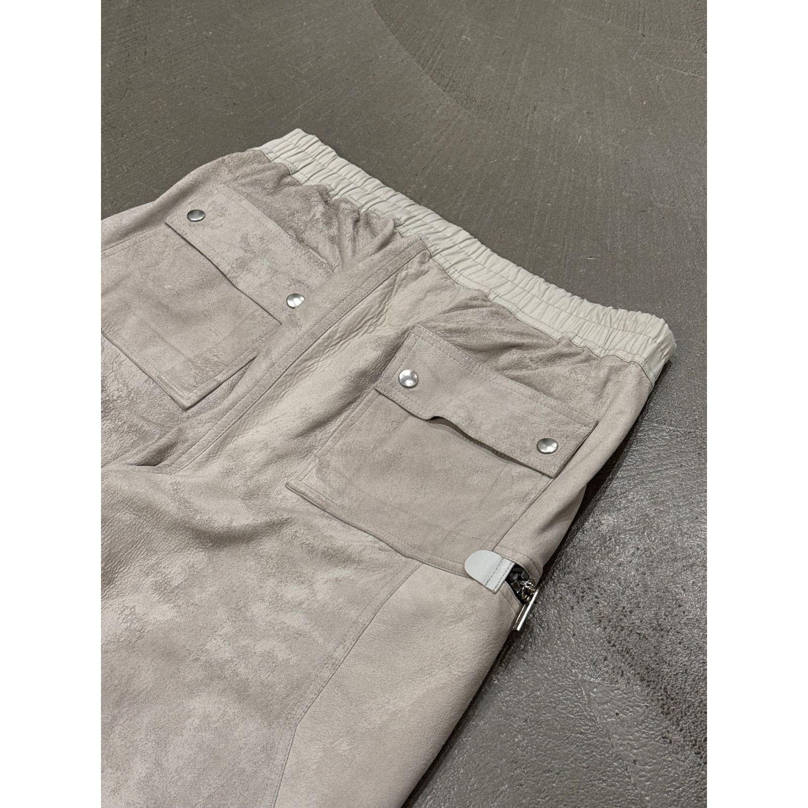 2021 Rick Owens “Phlegeton” distressed leather Bauhaus Pants
