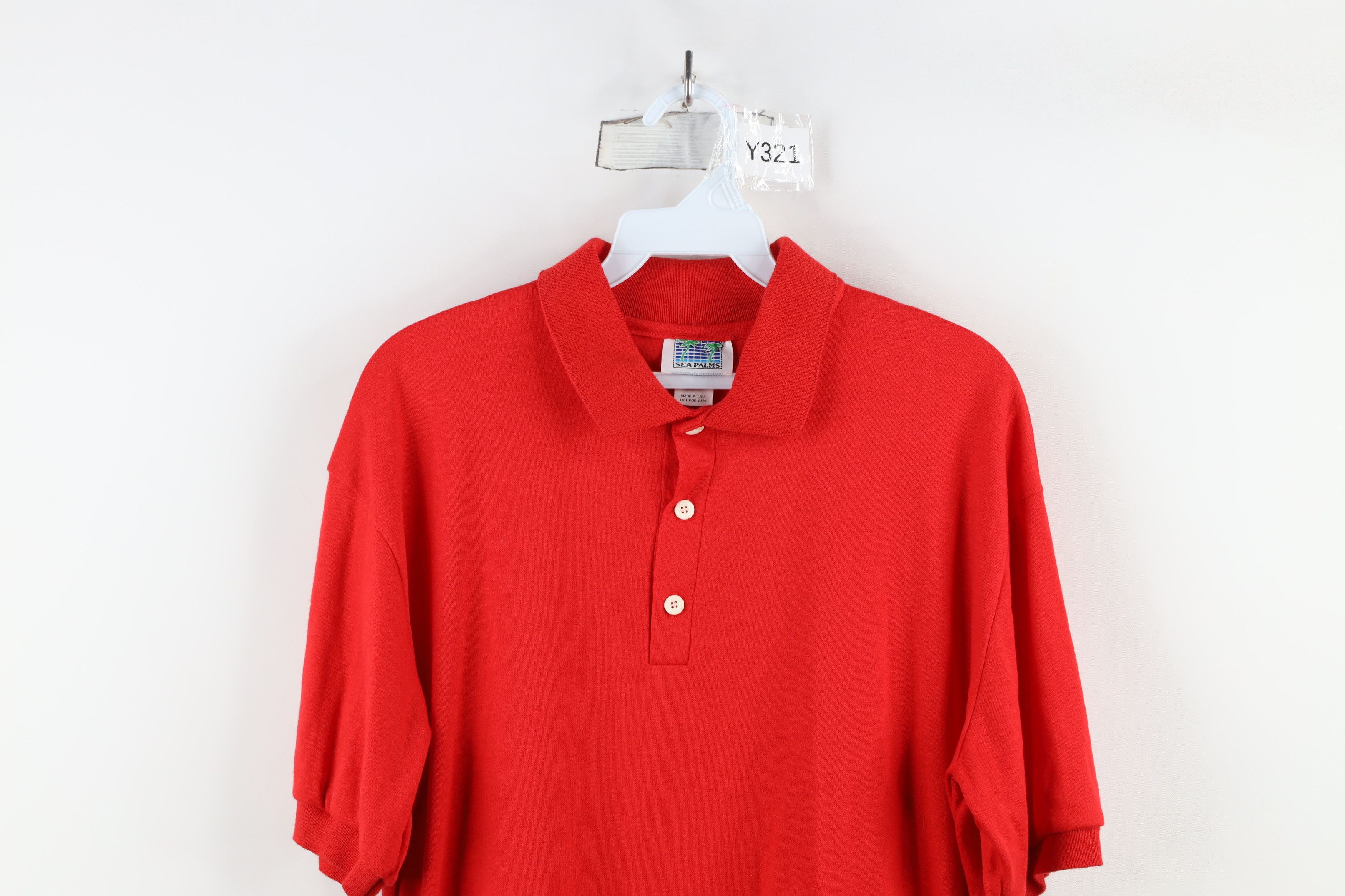 Vintage Vintage 80s 90s Streetwear Collared Golf Polo Shirt Red USA Size US M / EU 48-50 / 2 - 2 Thumbnail