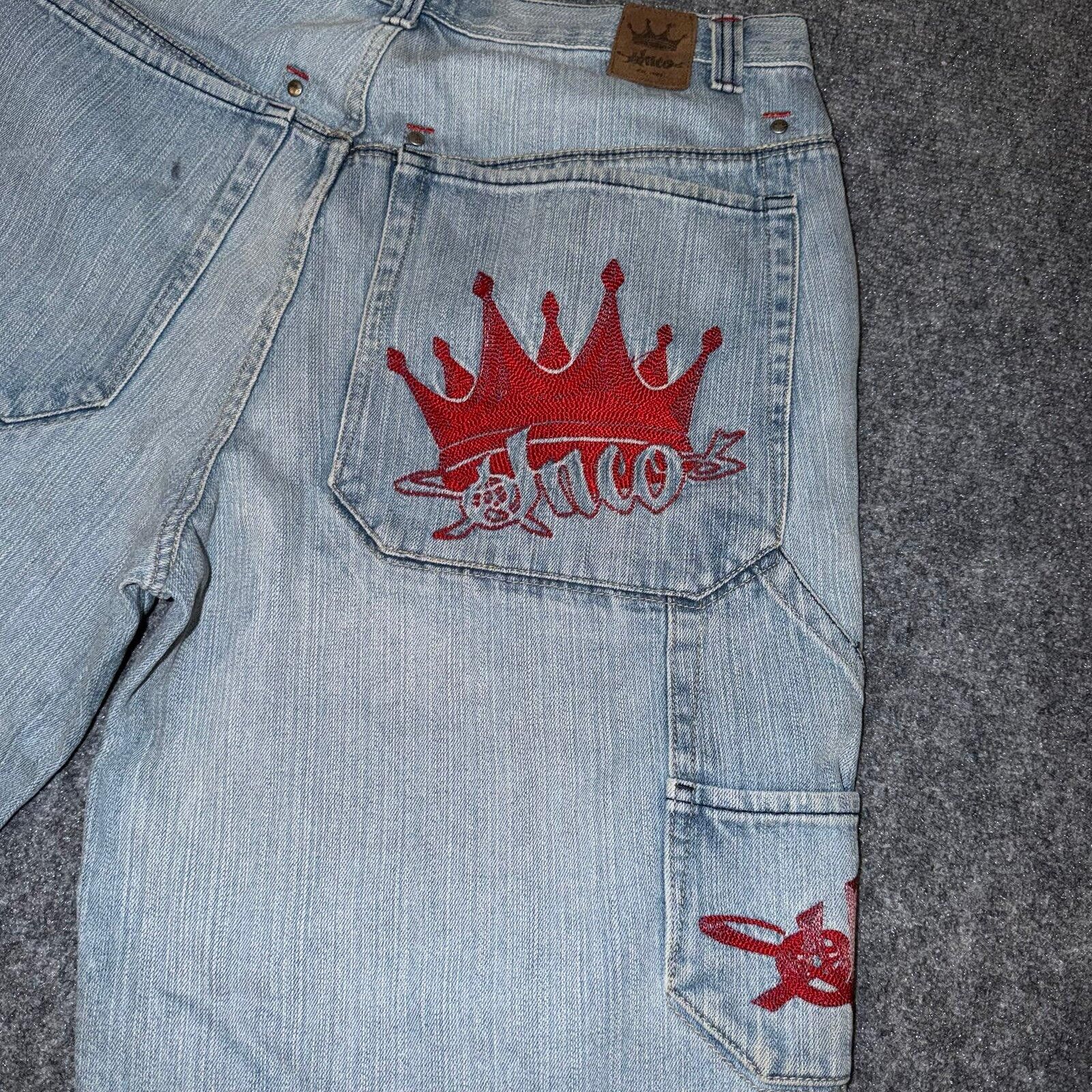 JNCO Vintage JNCO Crown Denim Shorts Mens XL 36 Vtg y2k 90s Rare Size US 36 / EU 52 - 4 Thumbnail