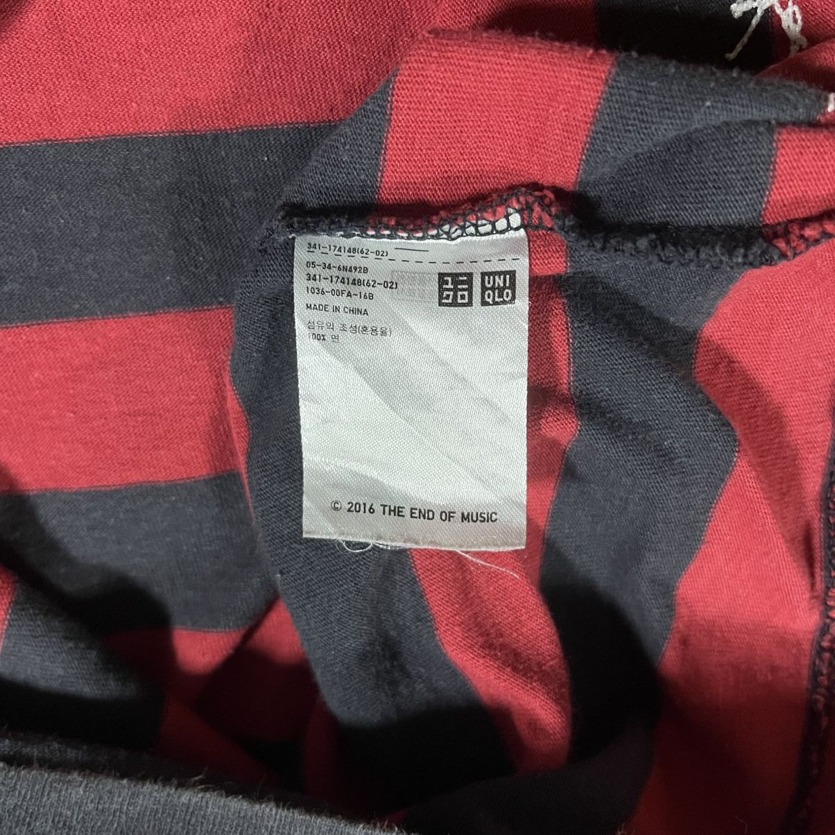 Japanese Brand Kurt Cobain Stripe Tee Size US XL / EU 56 / 4 - 7 Thumbnail
