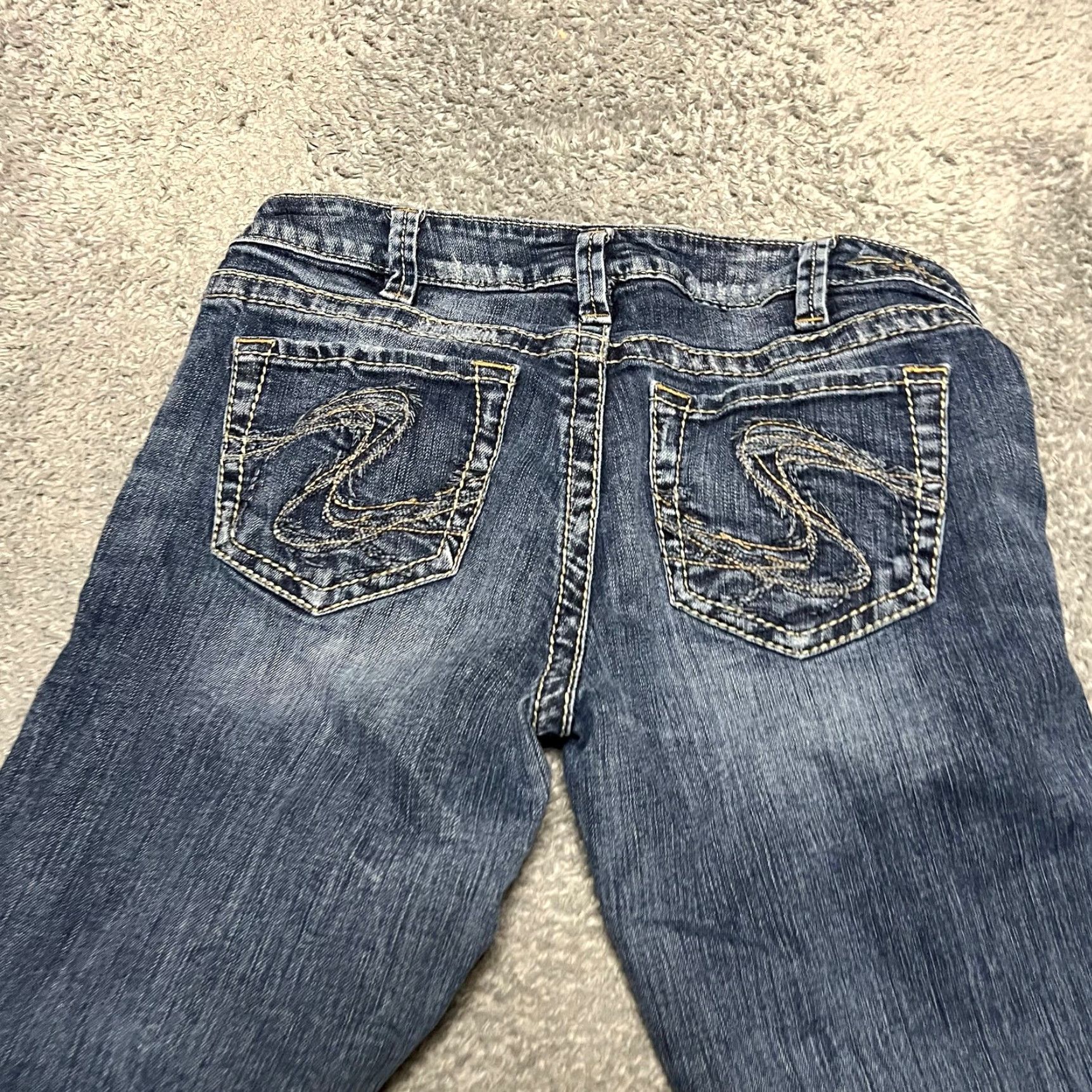 Silver Jeans Co. Silver Jeans Co. Capri Pants Womens 30 Aiko Denim Thick Stitch Blue 32x22 Regular Tapered? Size 30" / US 8 / IT 44 - 3 Thumbnail