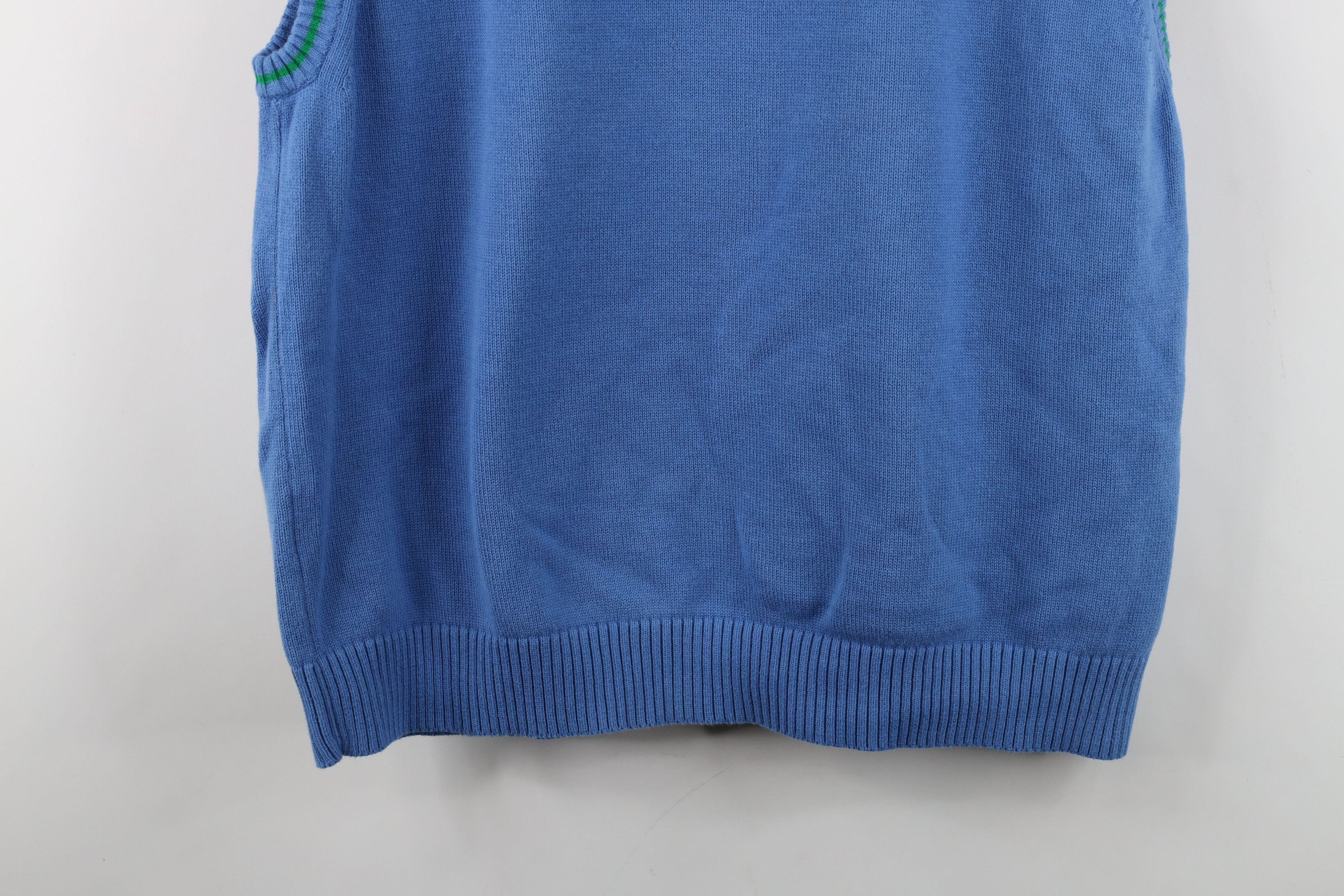 Tommy Hilfiger Vintage Tommy Hilfiger Ribbed Knit Sweater Vest Light Blue Size US XL / EU 56 / 4 - 12 Thumbnail