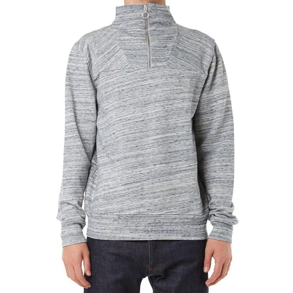 Our Legacy Our Legacy AW/14 Funnel Blue Grey Melange Zip Pullover Size US S / EU 44-46 / 1 - 2 Thumbnail