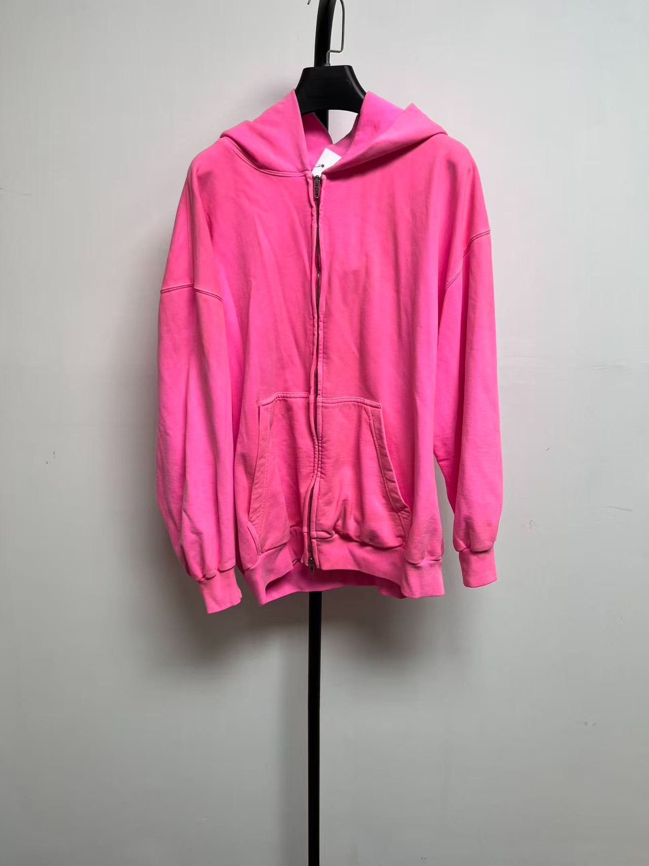 Balenciaga Balenciaga Women's Pink Zip Hooded Jacket Size S / US 4 / IT 40 - 1 Thumbnail