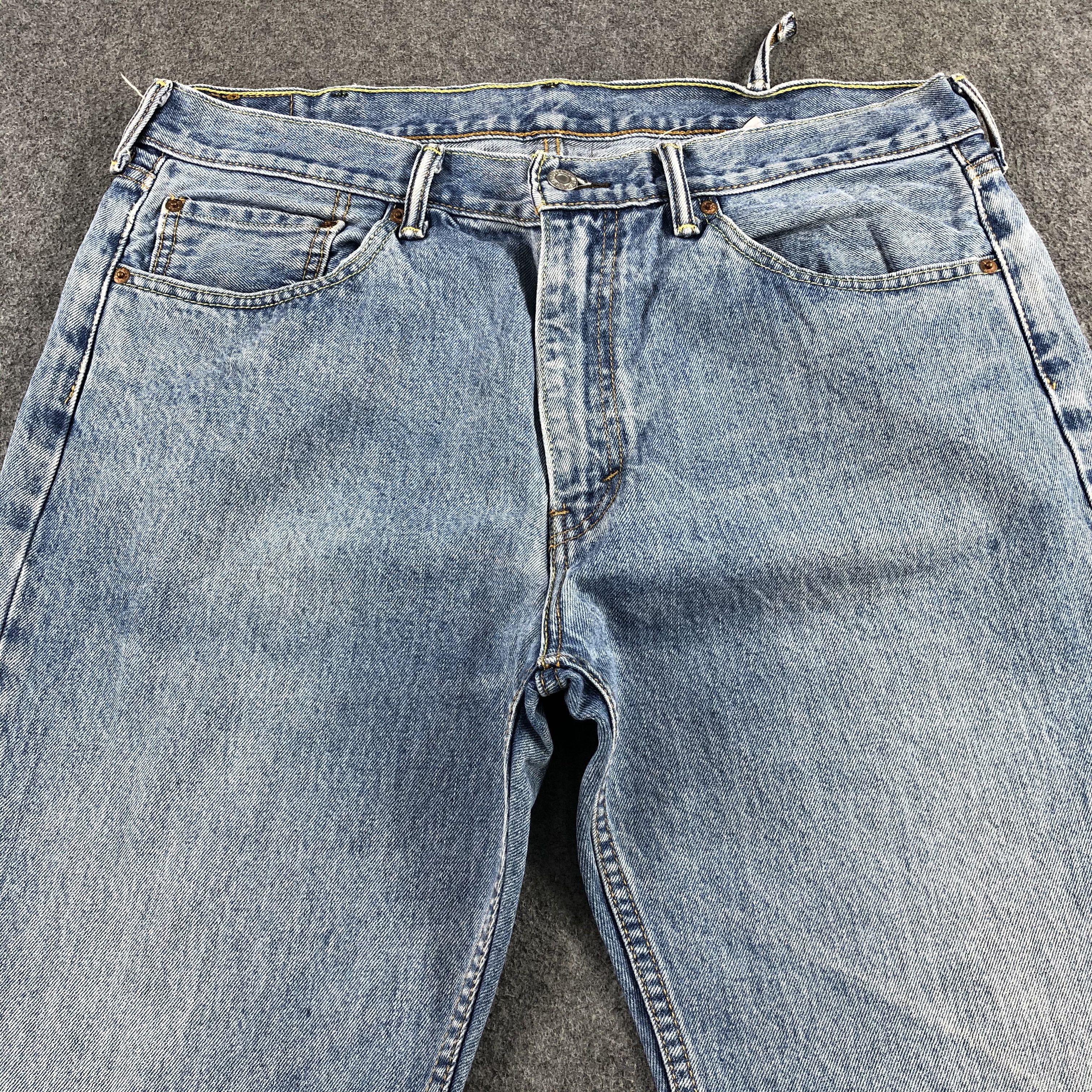 Levi's Vintage Blue Wash Levis 505 Jeans-J2141 Size US 37 - 3 Thumbnail