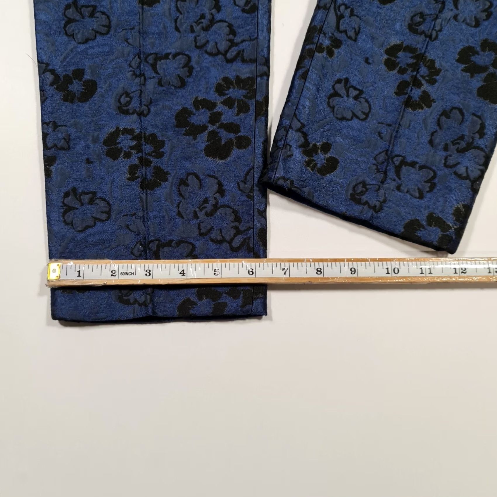 Jack Wills Jack Wills Dress Pants Floral Blue 8 UK Trousers Woman High Rise Regular Pockets Size 30" / US 8 / IT 44 - 7 Thumbnail