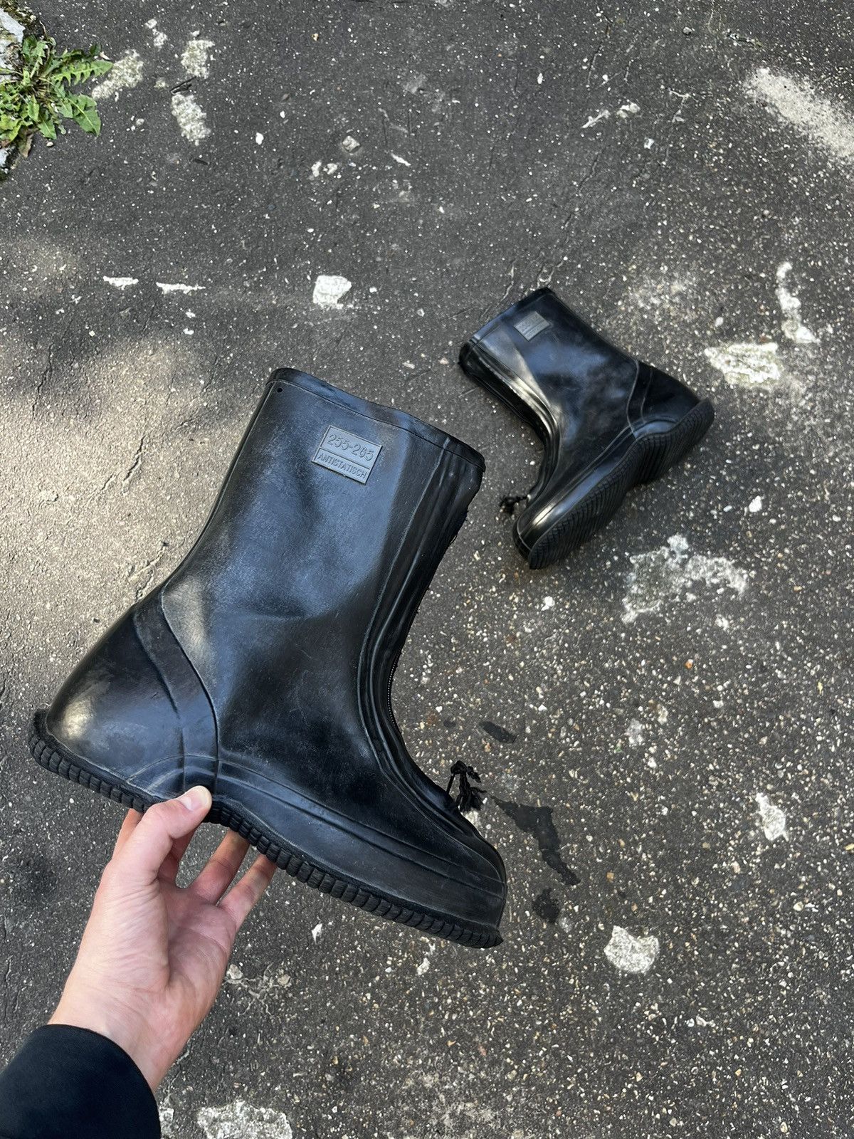 Other 80s Opium Bunny Boots Dune Rubber Combat Army Shoe Covers Size US 11 / EU 44 - 2 Thumbnail
