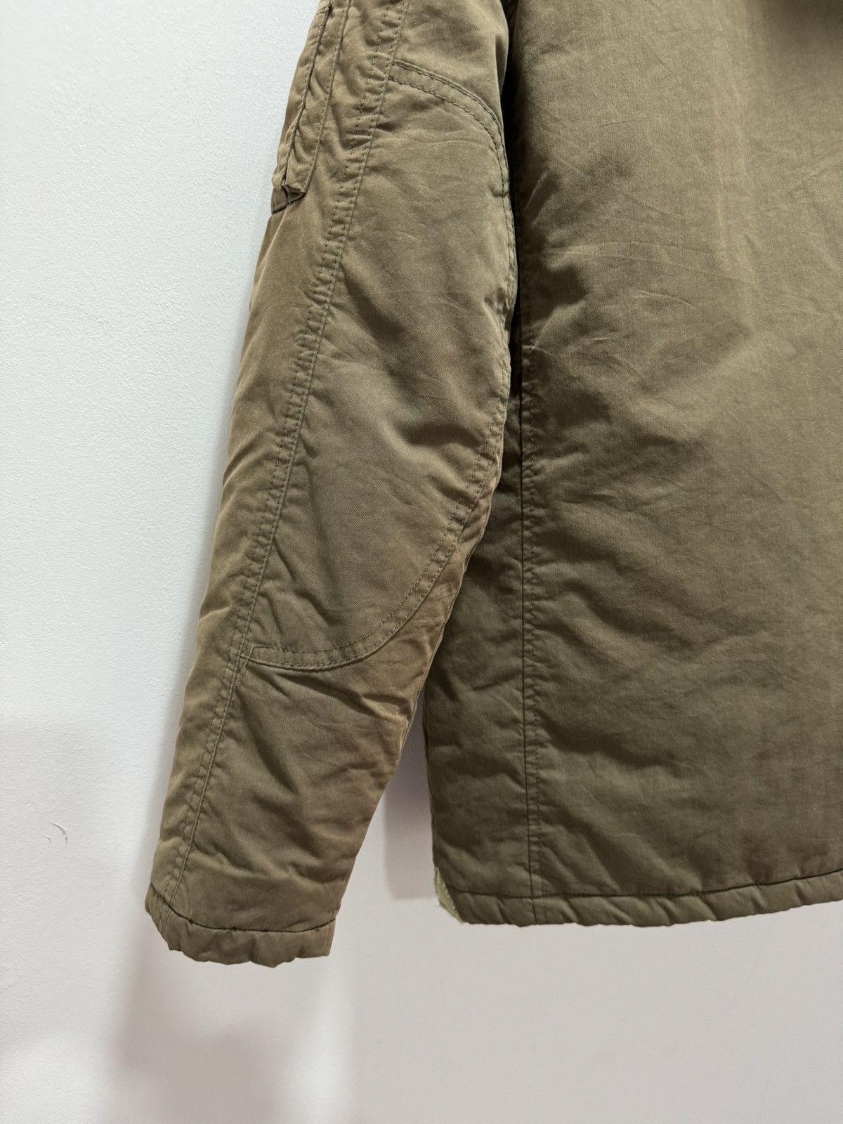 If Six Was Nine × Le Grande Bleu (L.G.B.) × Vintage VINTAGE FUR HOODIE LINED CAMO SUN FADED JACKET Size M / US 6-8 / IT 42-44 - 10 Thumbnail