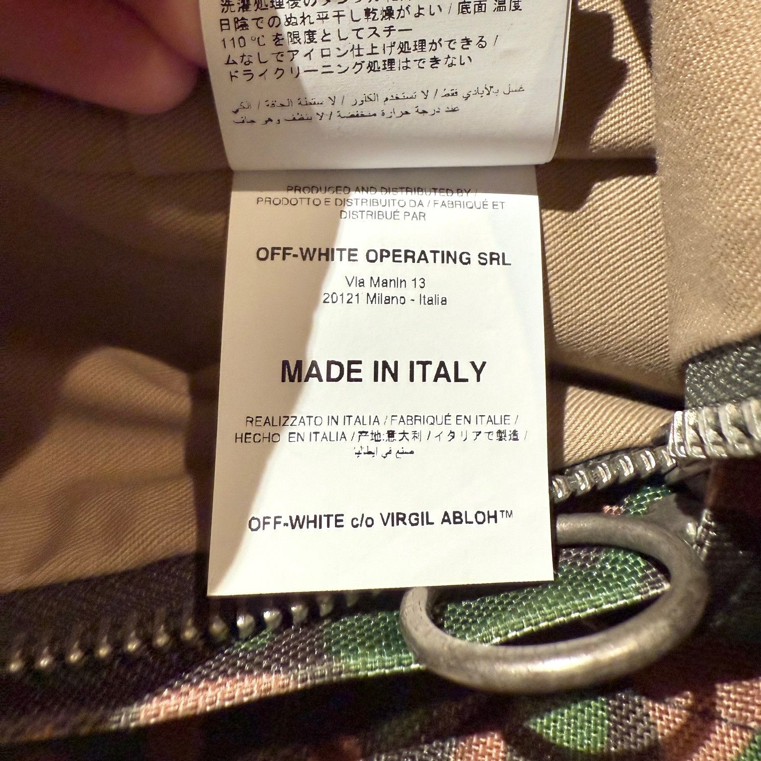 Off-White Off-white Green Camouflage Arrow Print Backpack Size ONE SIZE - 18 Thumbnail