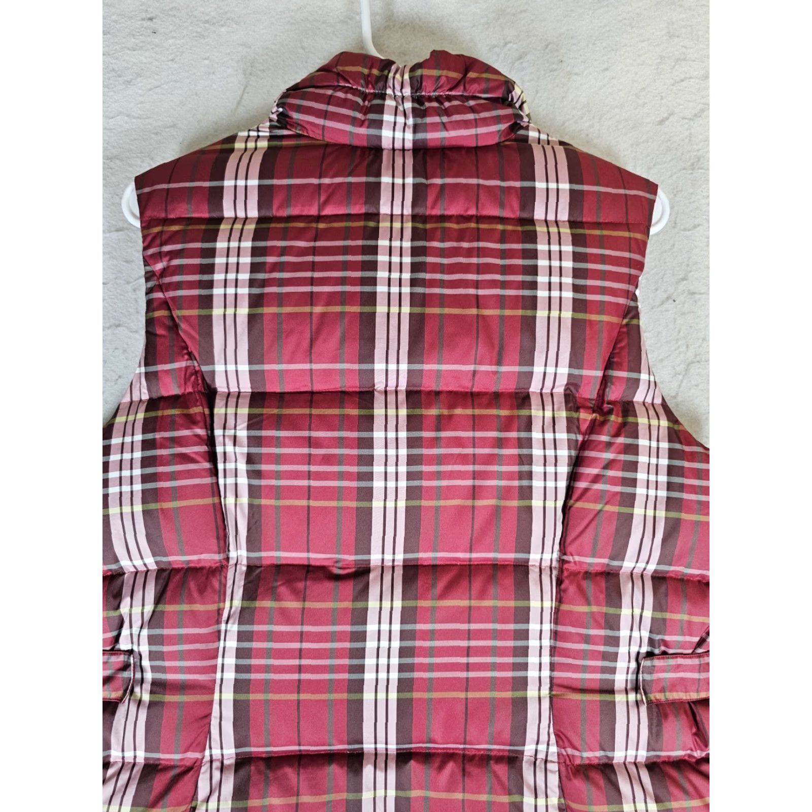 Eddie Bauer Eddie Bauer Premium Goose Down Puffer Vest Women's Size Large Red Plaid Full Zip Size L / US 10 / IT 46 - 7 Thumbnail