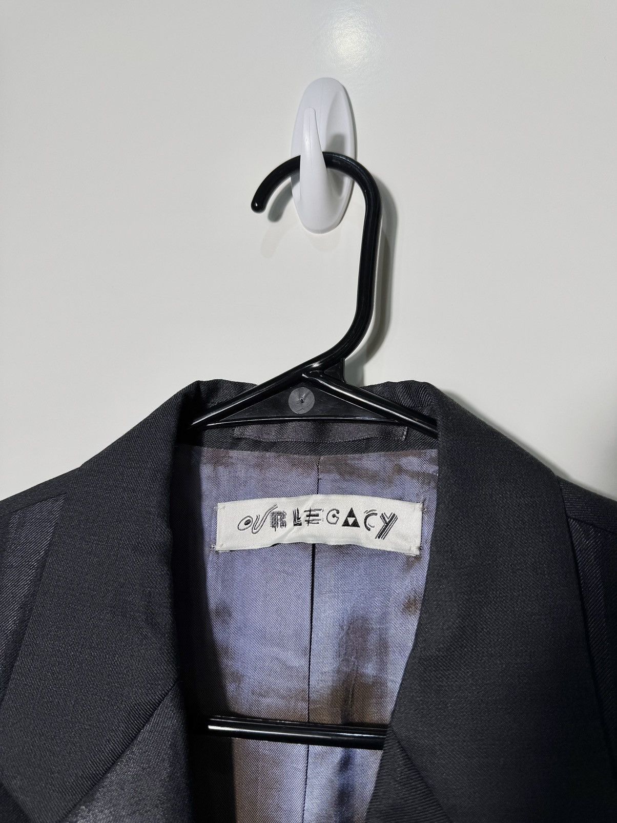 Our Legacy VIENNA BLAZER Grey Mnemonic Wool SIZE 48 Size 48R - 3 Thumbnail