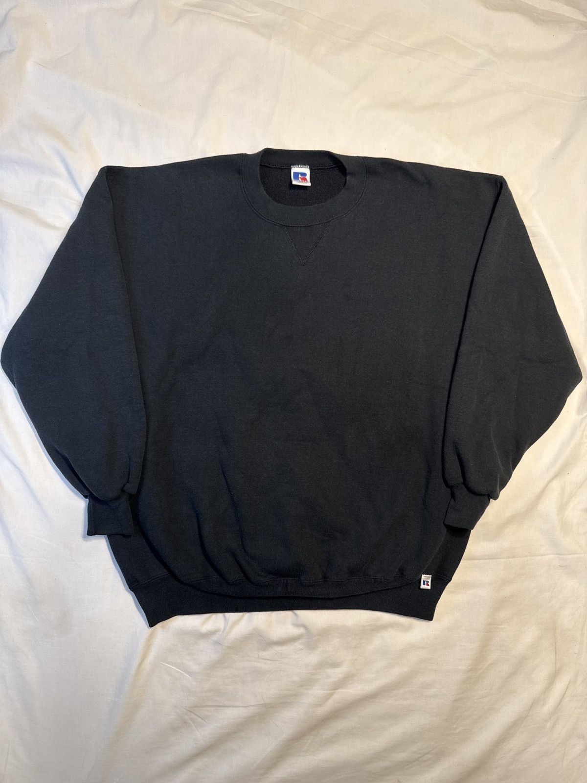 Russell Athletic Vintage 90s Russell Athletic USA Black Crewneck Sweatshirt Size US XXL / EU 58 / 5 - 1 Thumbnail