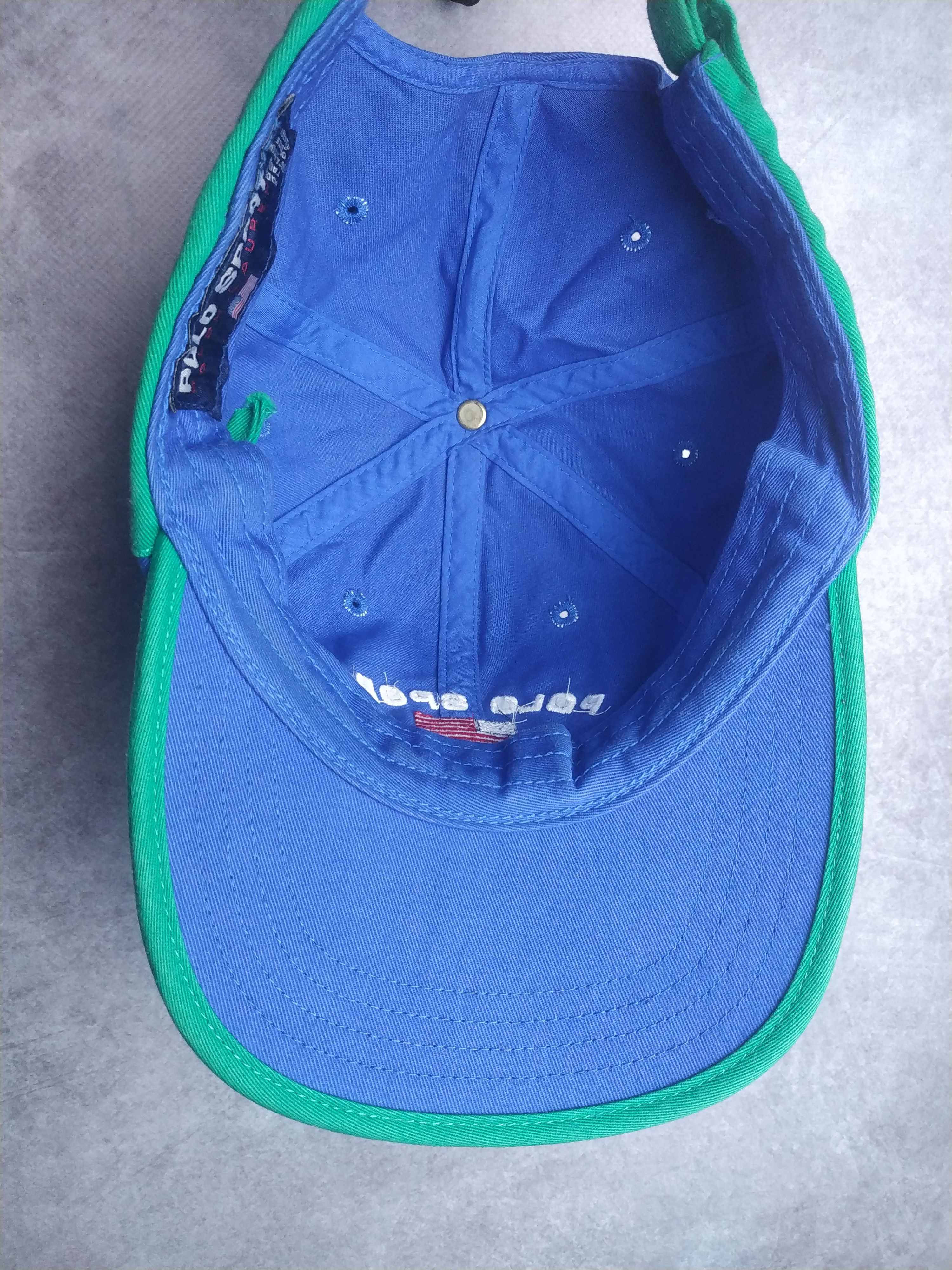 Polo Ralph Lauren Vintage 90s Polo Sport Ralph Lauren Hat Cap USA Flag Size ONE SIZE - 6 Thumbnail
