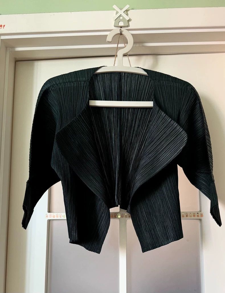 Issey Miyake issey miyake size：3 Dark green cardigan 2506-Nextarrow Size XXS / US 00 / IT 34 - 2 Thumbnail