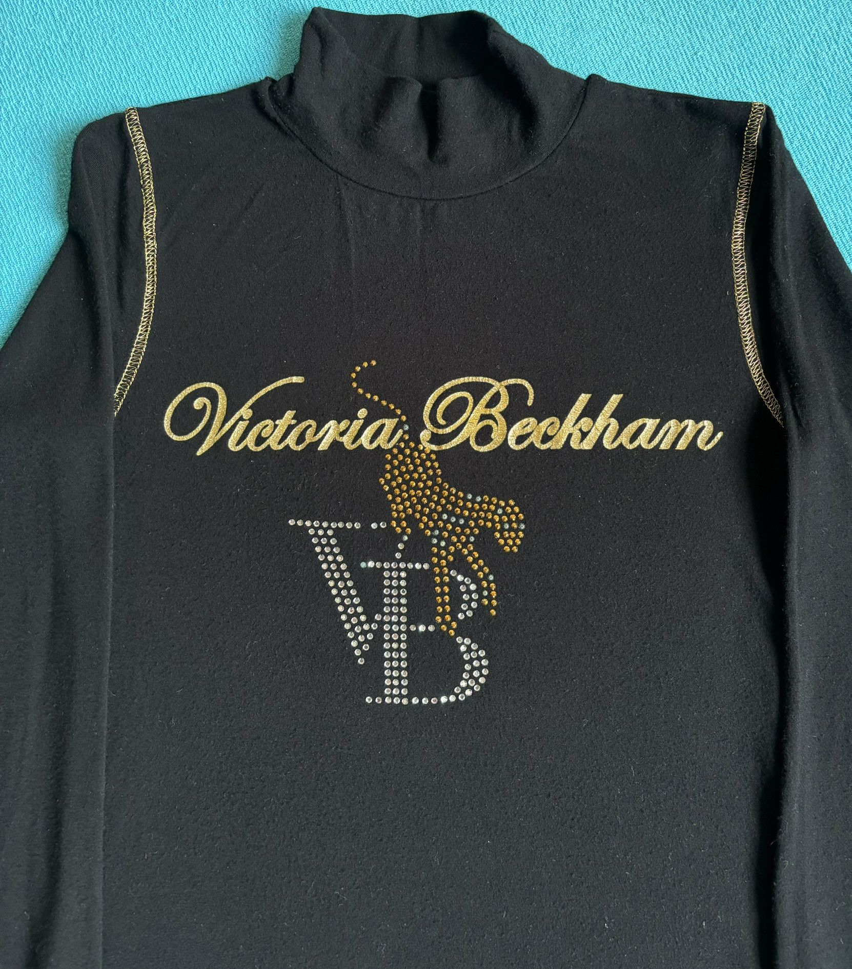 Victoria Beckham Victoria Beckham black blouse gold silver sequins size M Size M / US 6-8 / IT 42-44 - 6 Thumbnail