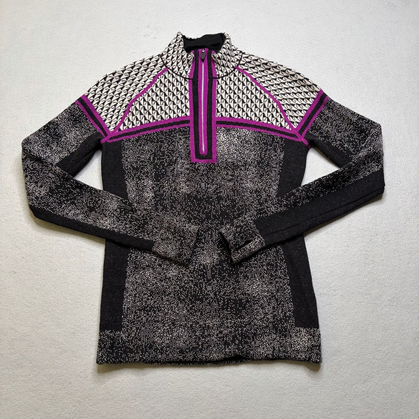 Other Krimson Klover 100% Merino Wool Quarter Zip Sweater Small Size S / US 4 / IT 40 - 1 Thumbnail