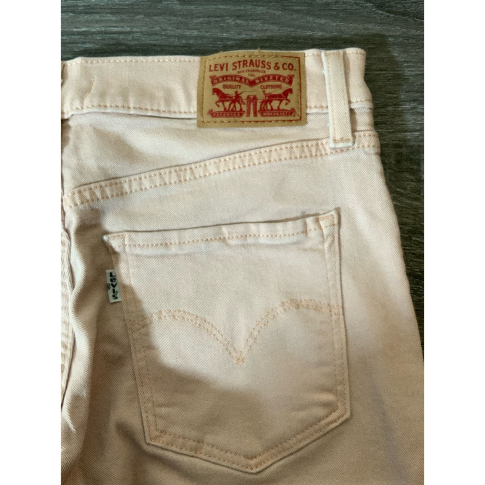 Levi's Levis's Strauss & Co 311 Shaping Skinny Light Pink Jeans Size 27" / US 4 / IT 40 - 3 Thumbnail