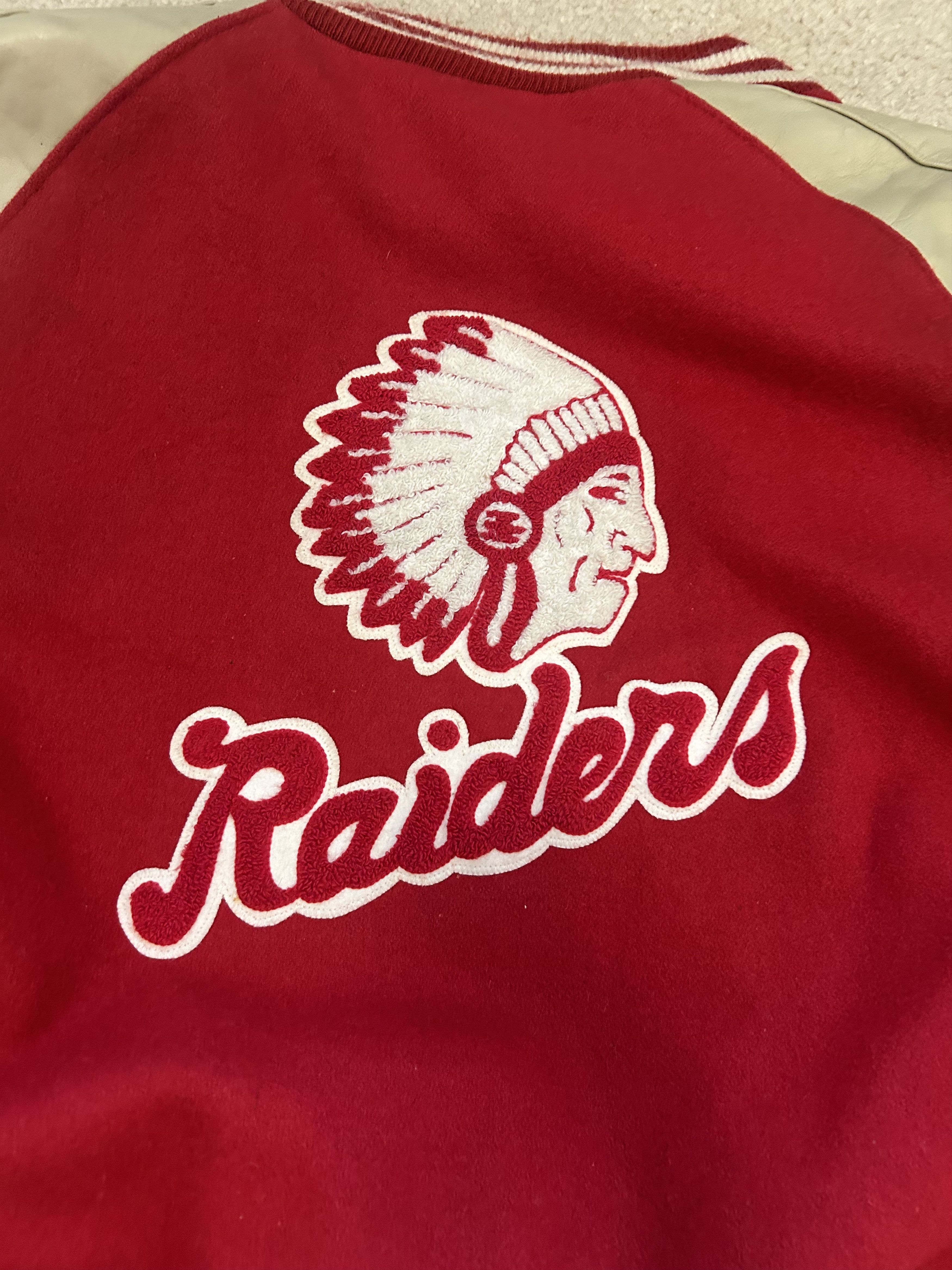 Other Red and White Vintage Varsity Jacket Size US L / EU 52-54 / 3 - 4 Thumbnail