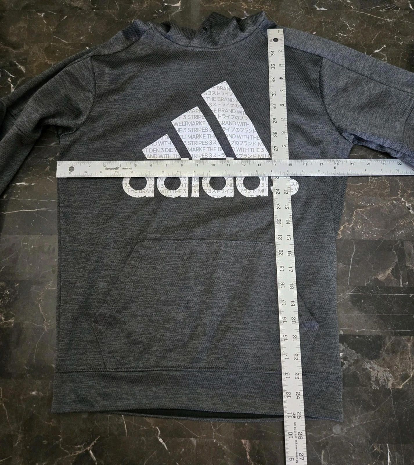 Adidas Adidas Mens Pullover Hoodie Climawarm Hood Sweatshirt Gray S Size US S / EU 44-46 / 1 - 12 Thumbnail