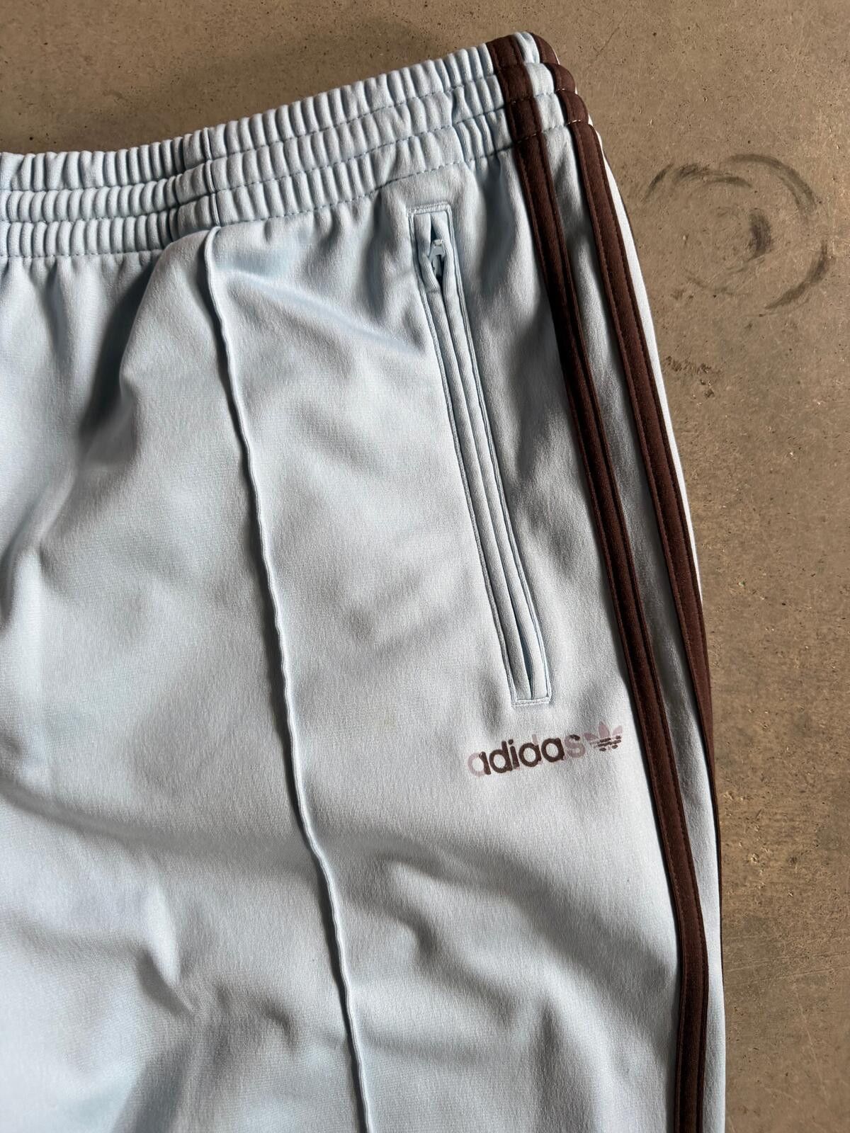 Adidas Adidas Blue/Brown Track Pants Sz L Size US 34 / EU 50 - 3 Thumbnail