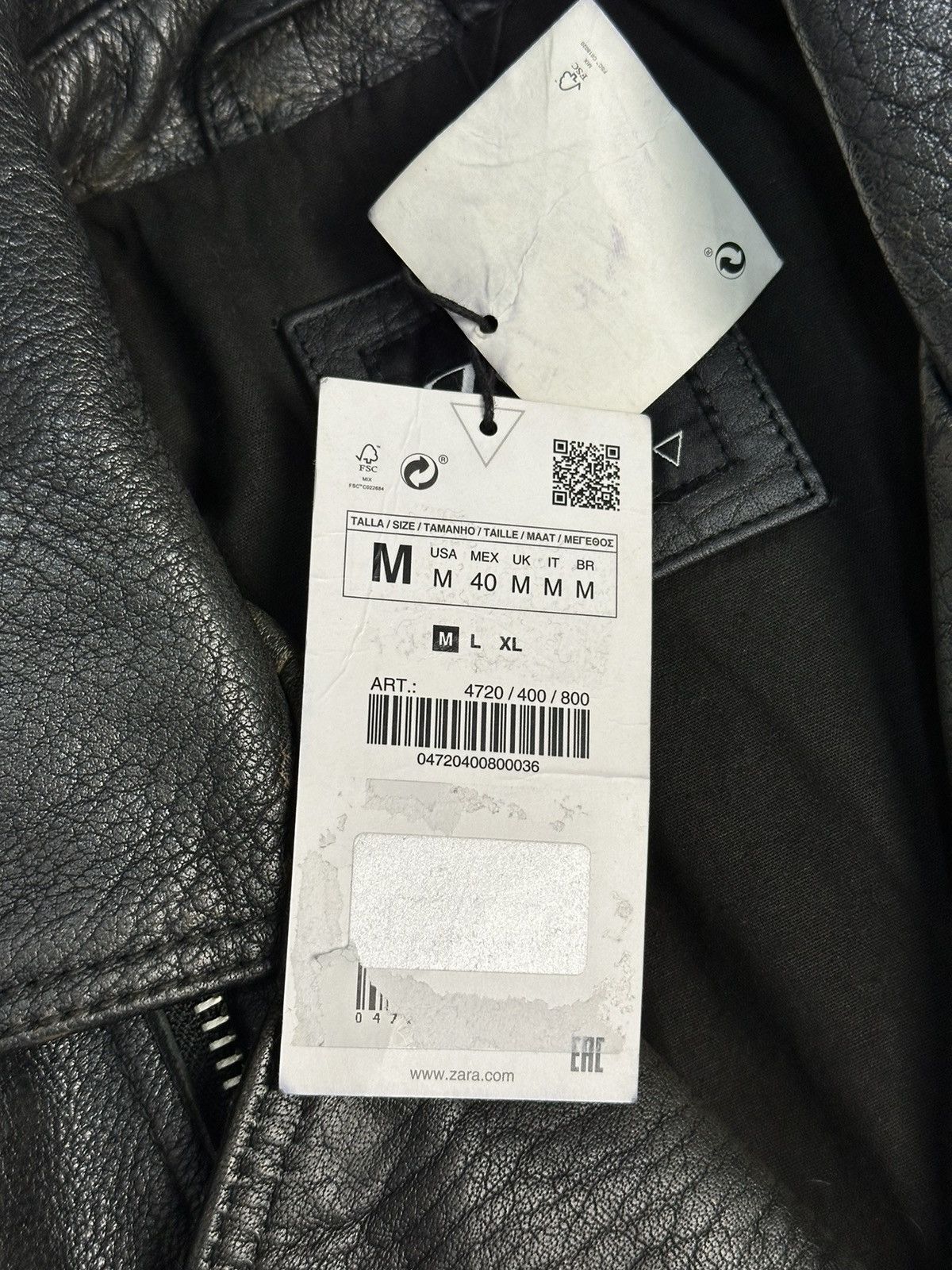 If Six Was Nine × Vintage Vintage Bomber Cropped Leather Jacket Archival Distressed Size US M / EU 48-50 / 2 - 11 Thumbnail