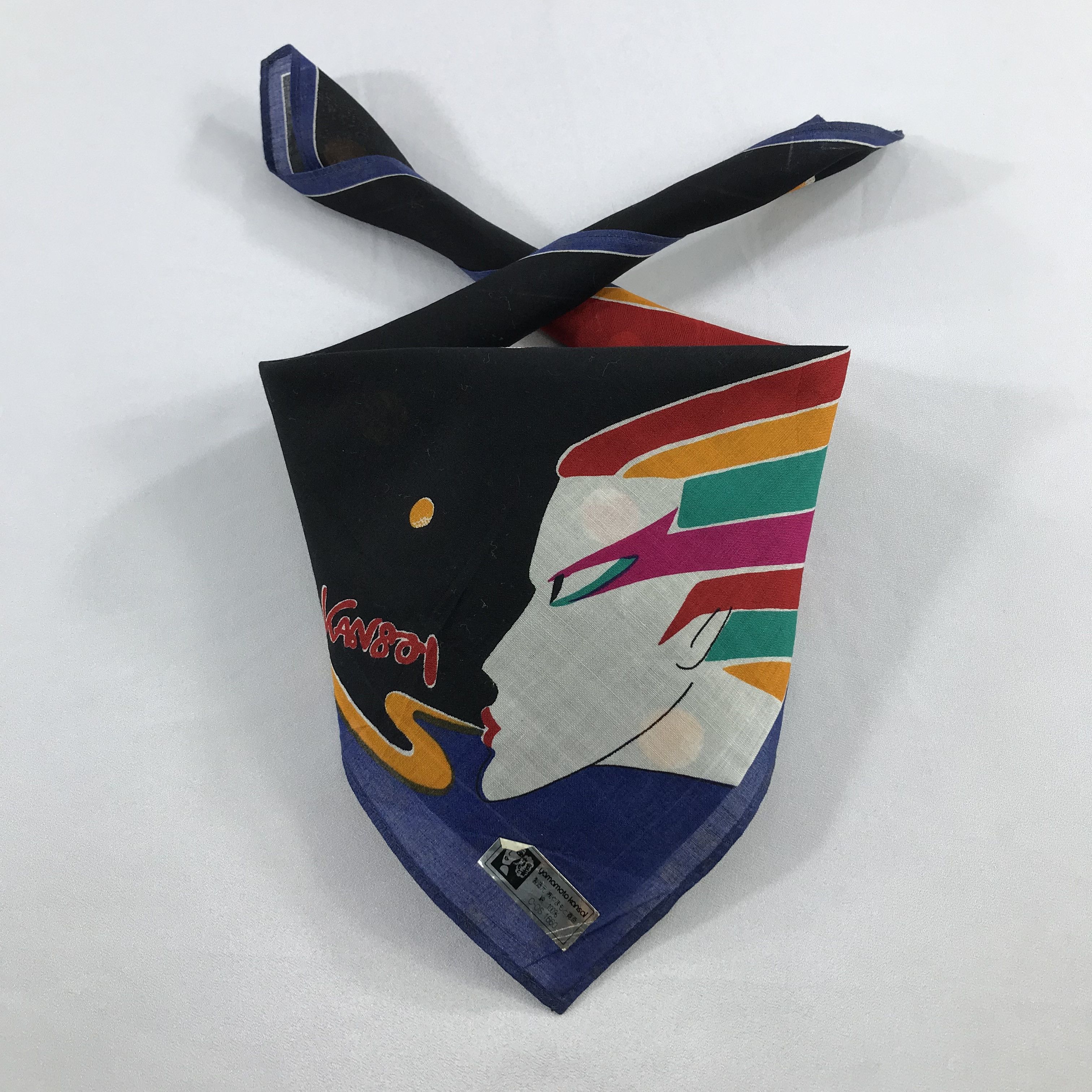 Kansai Yamamoto × Vintage Kansai Yamamoto Bandana / Handkerchief / Neckerchief -S2555 Size ONE SIZE - 3 Thumbnail