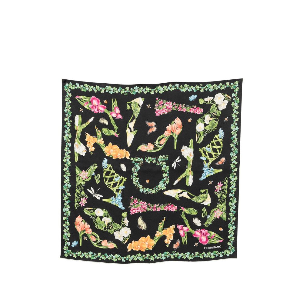 Salvatore Ferragamo Ferragamo BLACK Scarves Size ONE SIZE - 1 Thumbnail