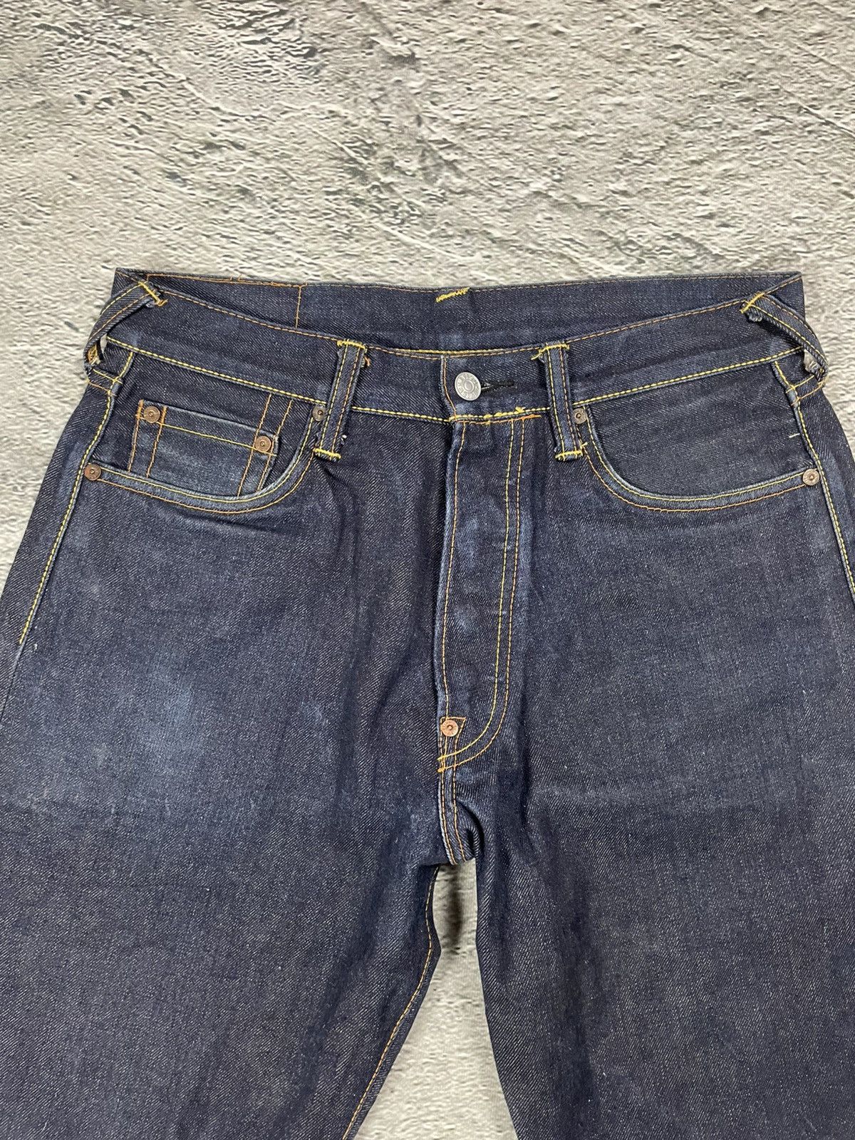 Evisu Evisu jeans daicock big logo white selvedge denim letters Size US 30 / EU 46 - 7 Thumbnail