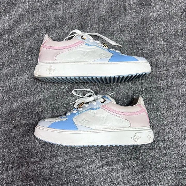 Louis Vuitton Louis Vuitton Time Out Fashion Low-Top Sneakers -2508 Size US 7 / IT 37 - 2 Thumbnail