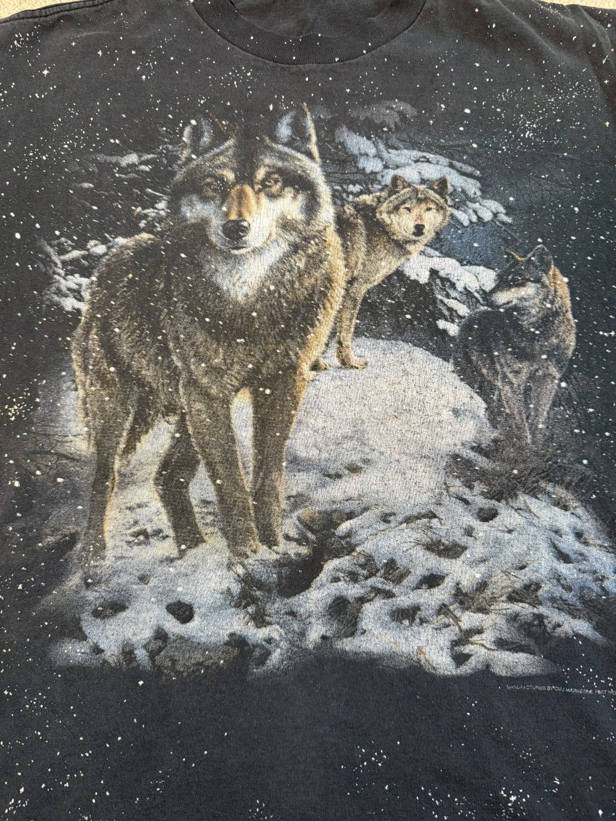 Vintage Vintage Wolf Tee Snowy Size US L / EU 52-54 / 3 - 2 Thumbnail