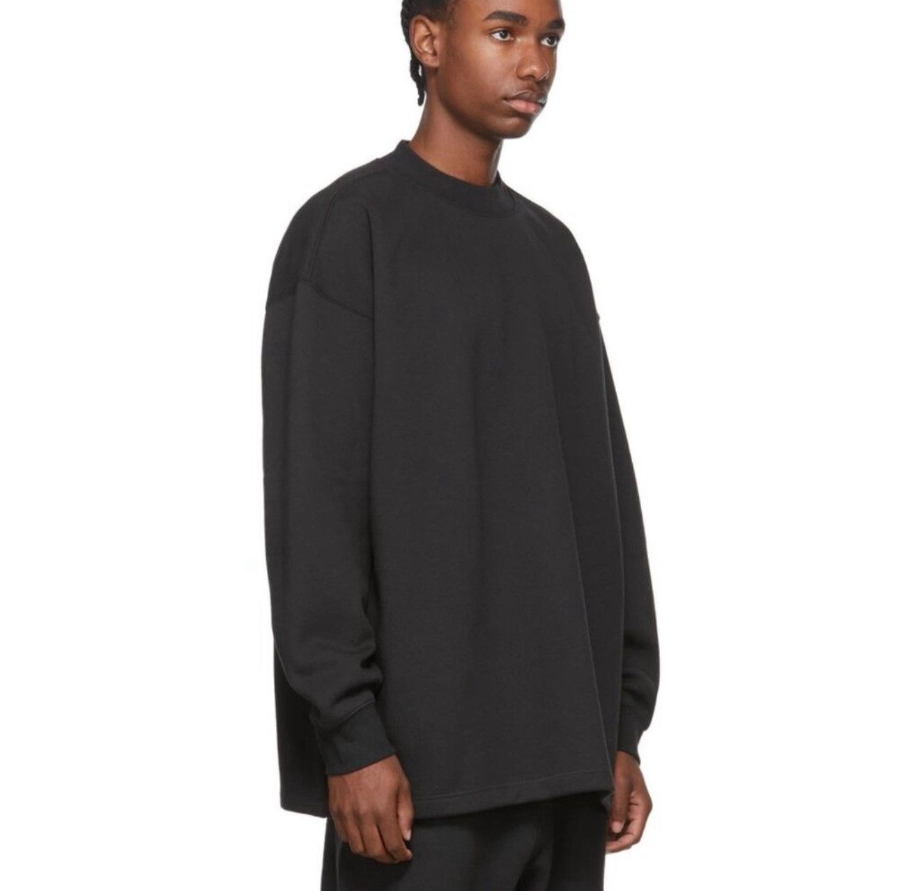 Fear of God 🔥 Essentials x Fear Of God Long Sleeve T-Shirt Limo Black Size US L / EU 52-54 / 3 - 19 Thumbnail