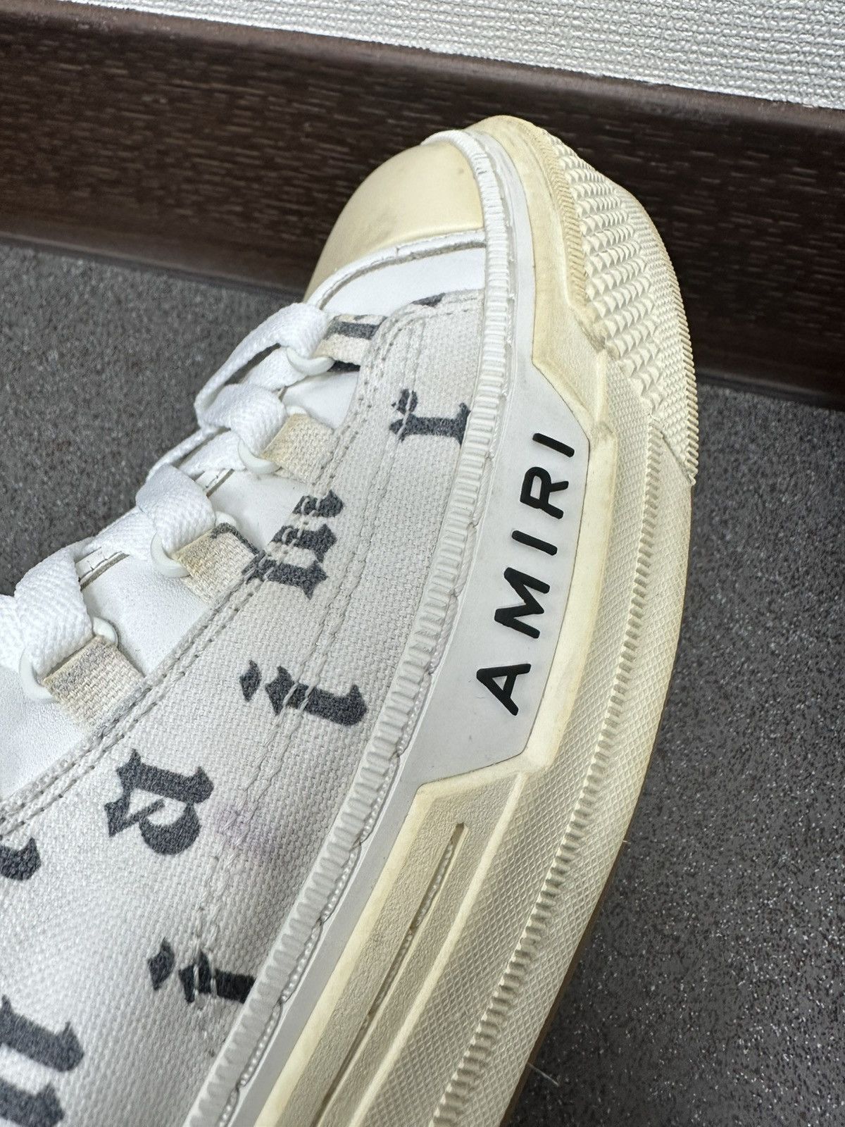 Amiri Amiri Logo High-top Sneakers Size: 45 Size US 12 / EU 45 - 6 Thumbnail