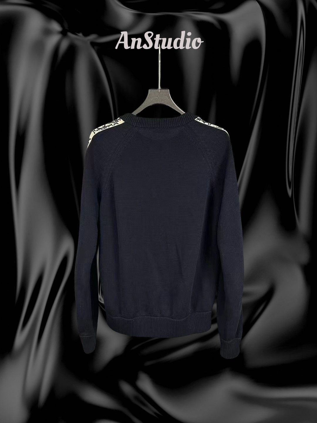 Dior Knit Sweater with Dior Oblique Inserts