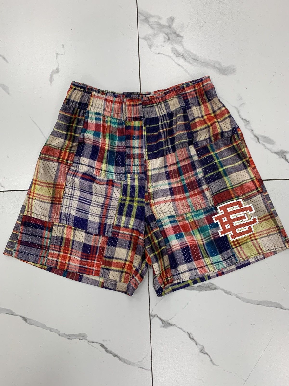 Eric Emanuel Eric Emanuel EE Basic Short “Madras Plaid/Yellow EE” Size US 32 / EU 48 - 1 Thumbnail