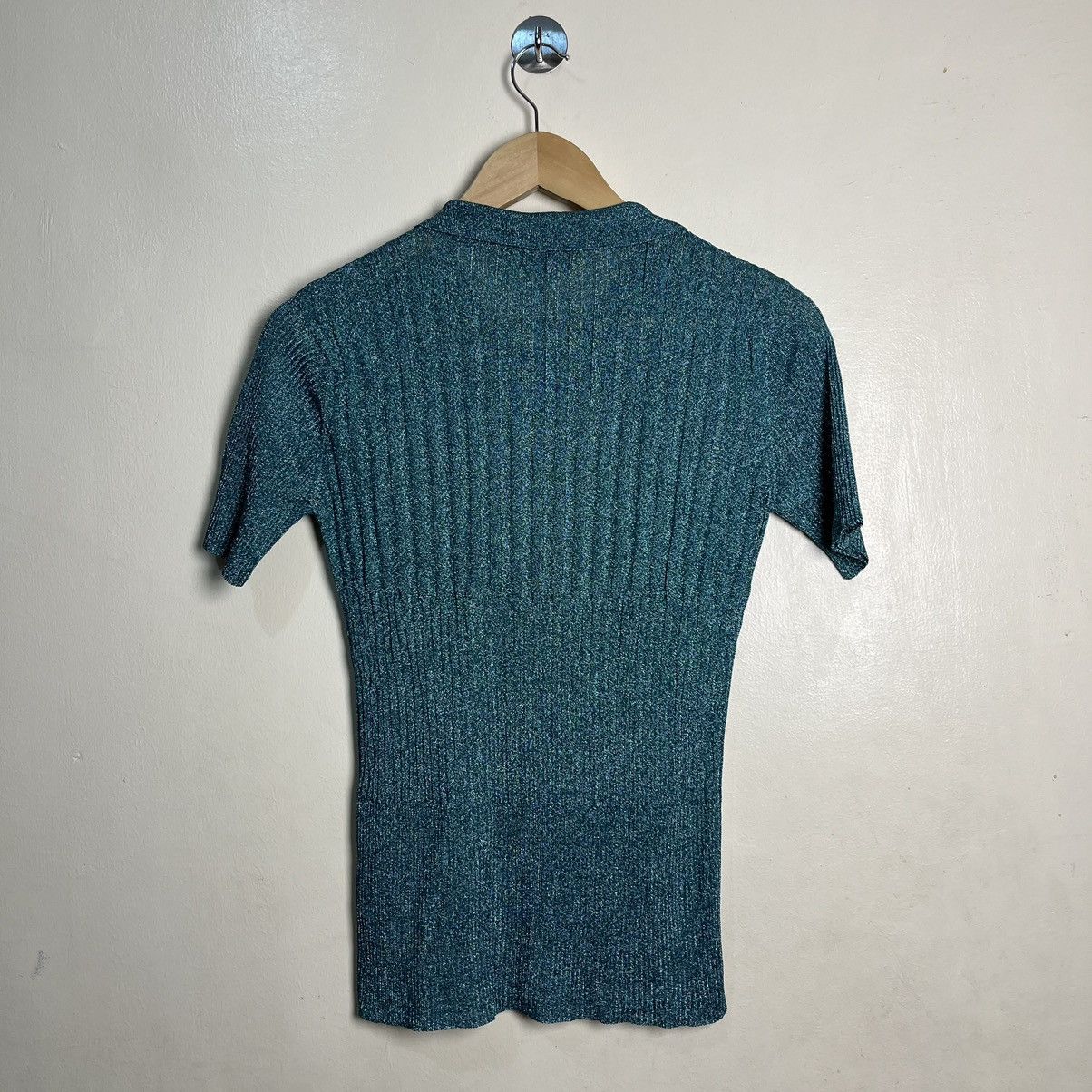 Maison Kitsune Maison Kitsune Short Sleeve Lame Knit Tops Size M / US 6-8 / IT 42-44 - 13 Thumbnail