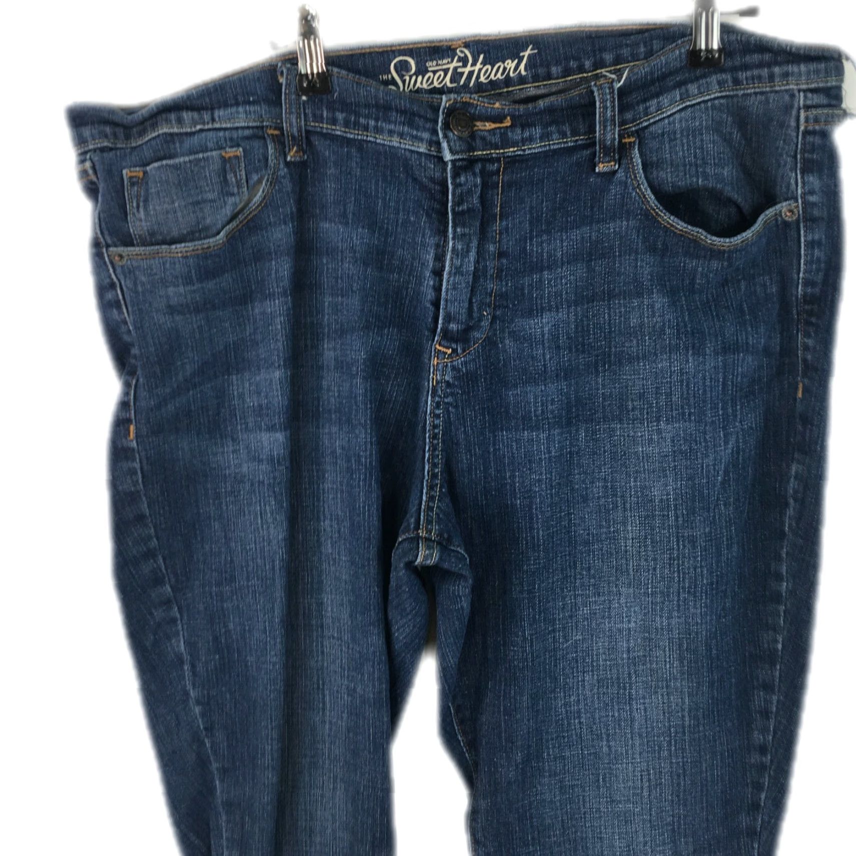Old Navy Old Navy Jeans Womens Size 16 Blue Denim Straight Stretch Casual 30in 5-Pocket Size 38" / US 16 / IT 52 - 3 Thumbnail