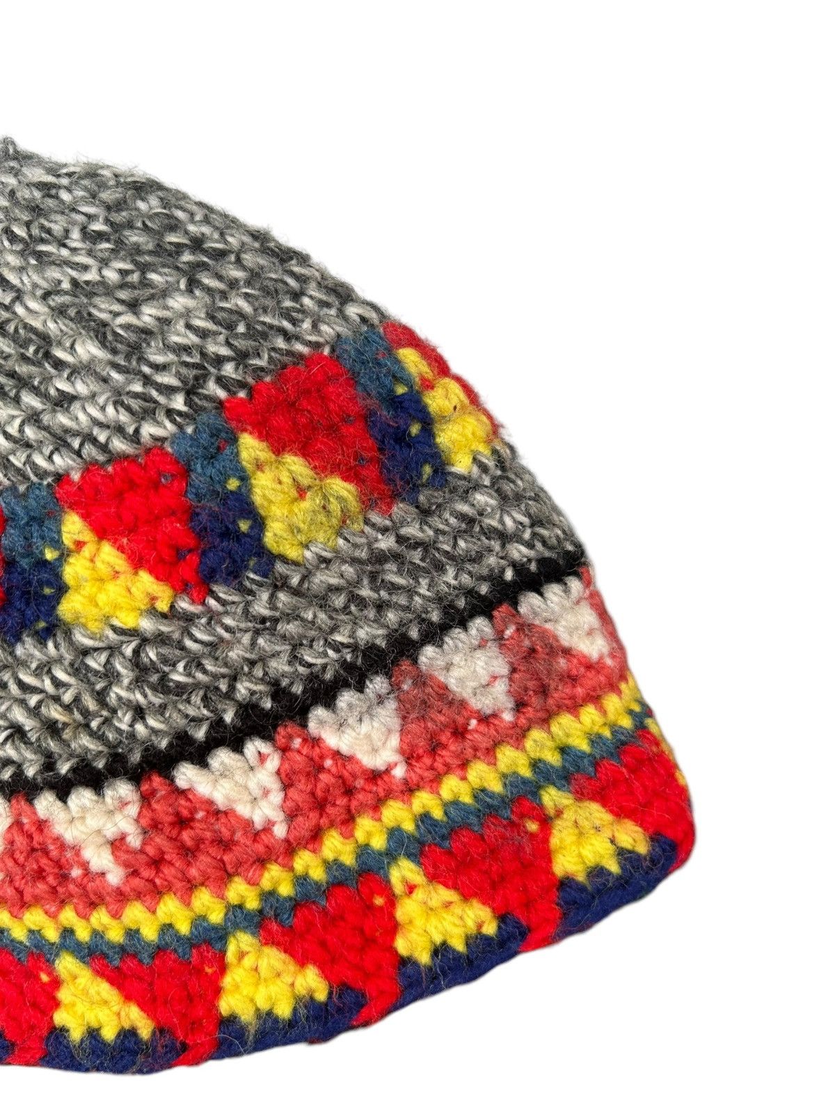 Japanese Brand × Kapital × Vintage Crochet Knitted handmade Beanie Hats☠️☠️ Size ONE SIZE - 8 Thumbnail