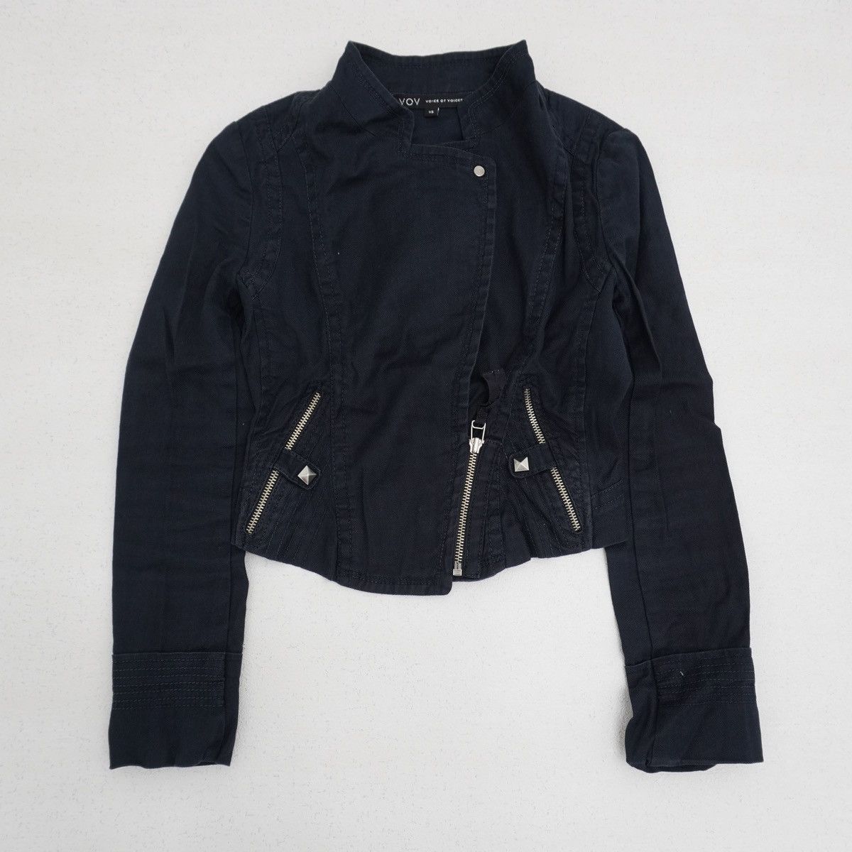 If Six Was Nine VOV Punk Gothic Asymmetrical Light Jacket ifsixwasnine style Size US S / EU 44-46 / 1 - 1 Thumbnail