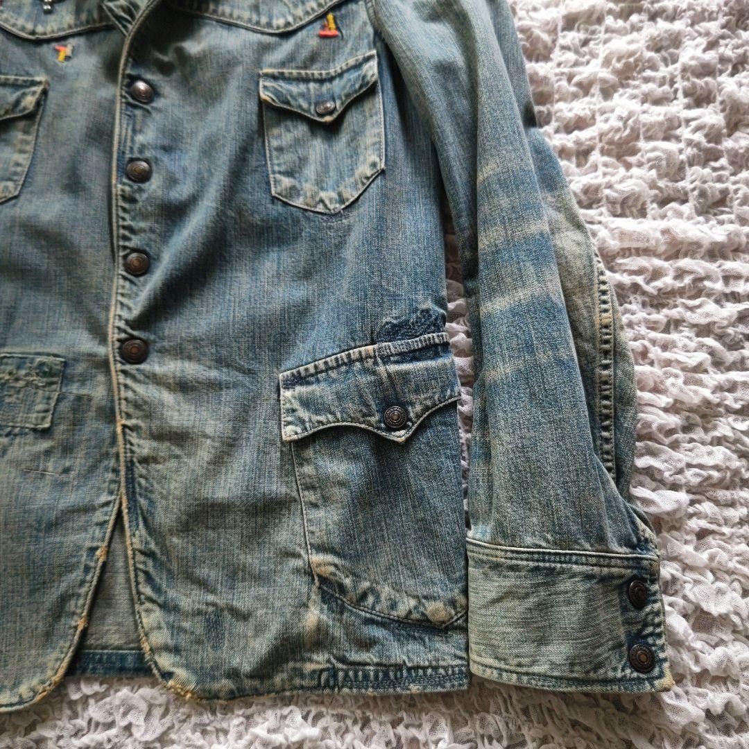 Kapital KAPITAL Denim Jacket Studded Embroidered Japan Made Vintage Size US S / EU 44-46 / 1 - 4 Thumbnail