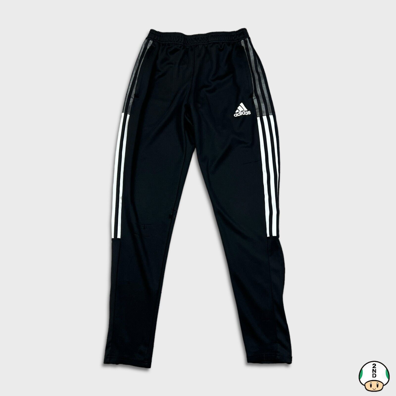 Adidas × Vintage Adidas Track Pants Small Stripes Spell Out Athletic Jogger Size US 26 / EU 42 - 1 Thumbnail