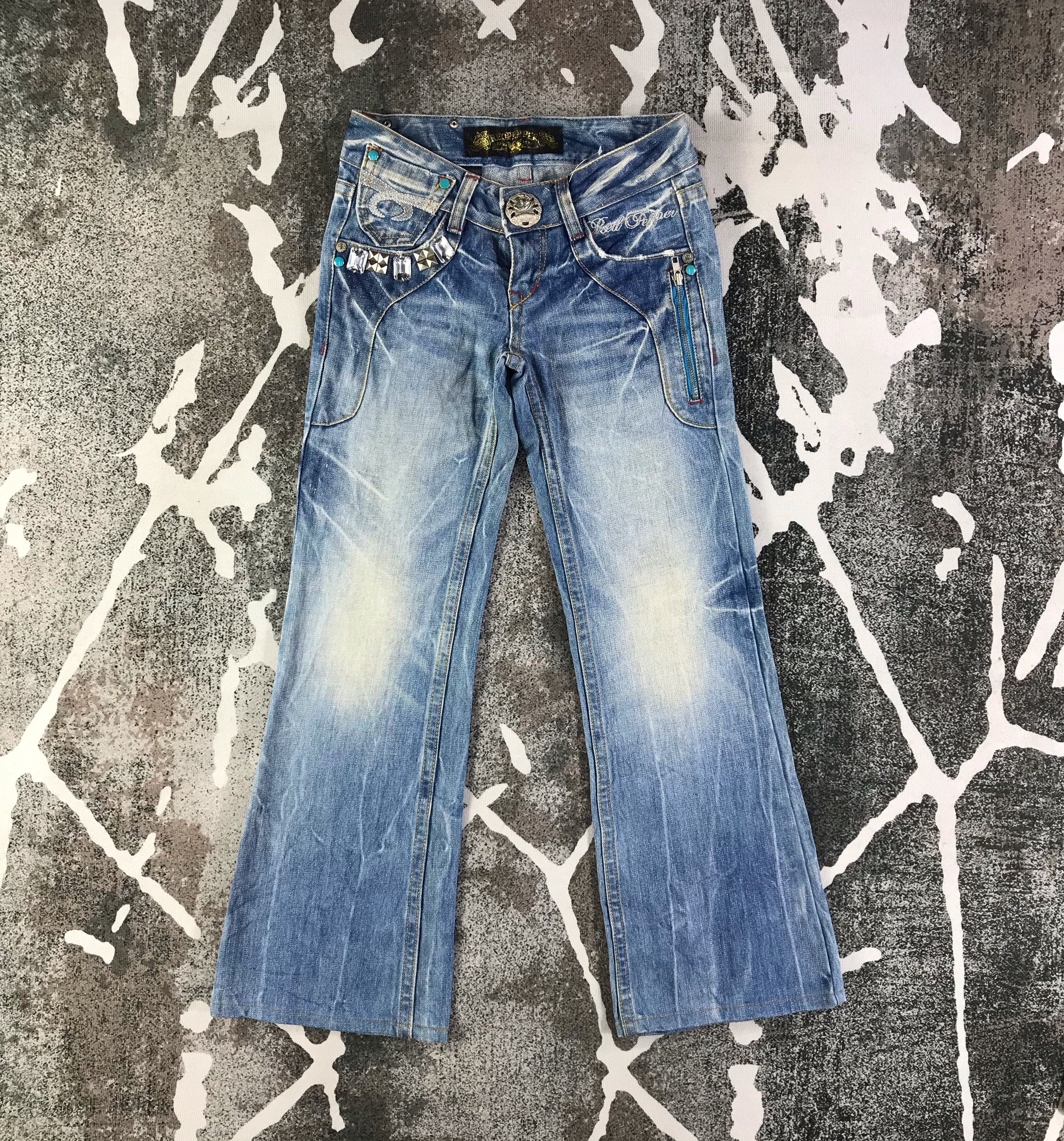 Japanese Brand Japanese Brand Red Pepper Denim Blue Flare Denim KJ1798 Size 29" - 2 Thumbnail