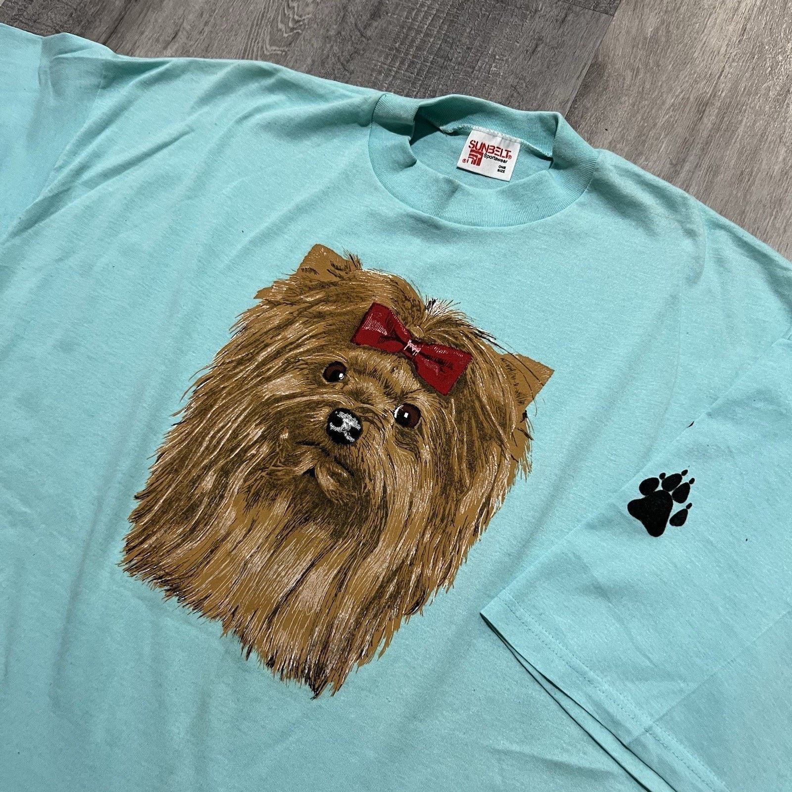Vintage VTG Yorkie Dog T Shirt Yorkshire Terrier Puppy Dog T Shirt Size XXL / US 16-18 / IT 52-54 - 2 Thumbnail