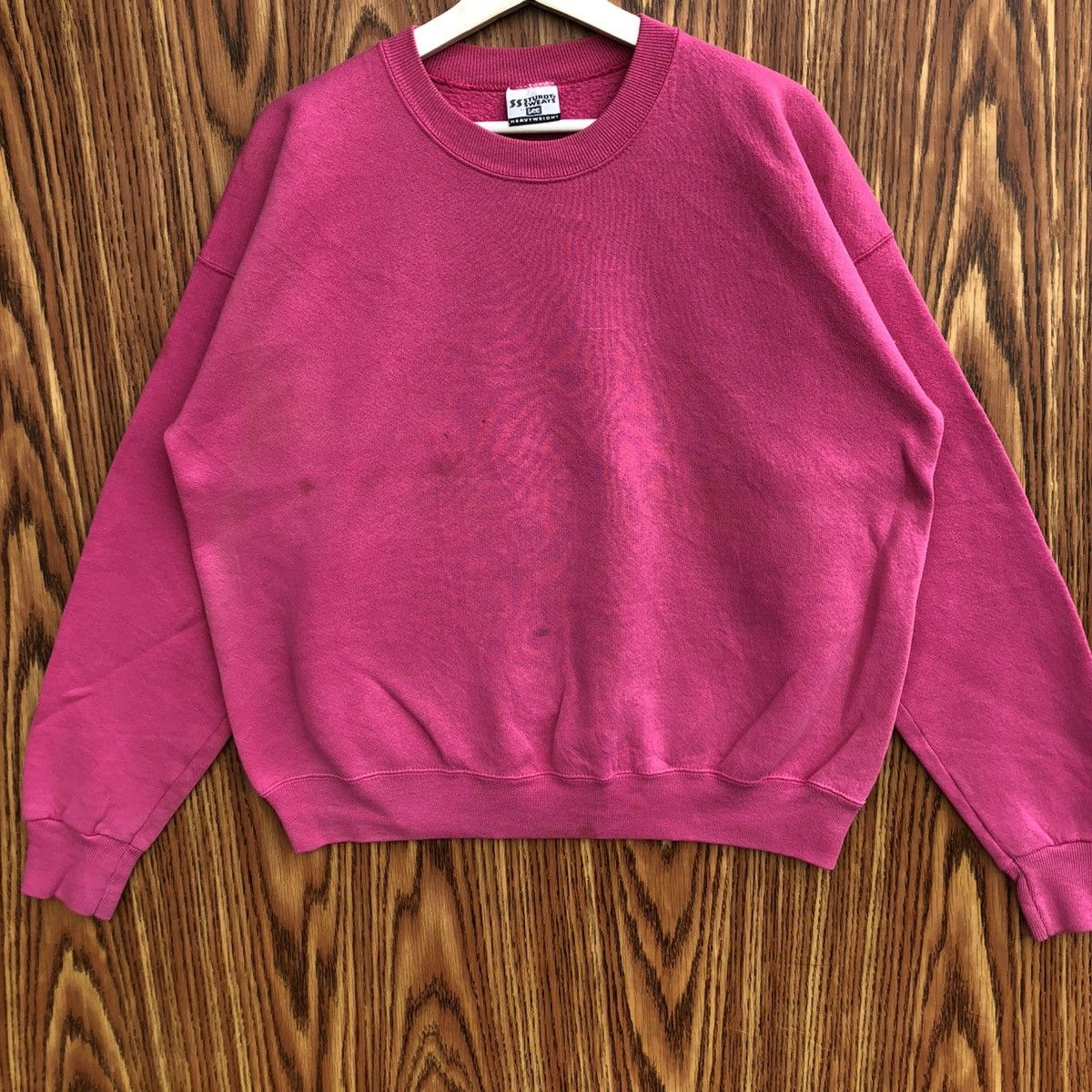 Vintage Vintage 90s Rare Essential Lee Basic Megenta Crewneck Size US L / EU 52-54 / 3 - 4 Thumbnail